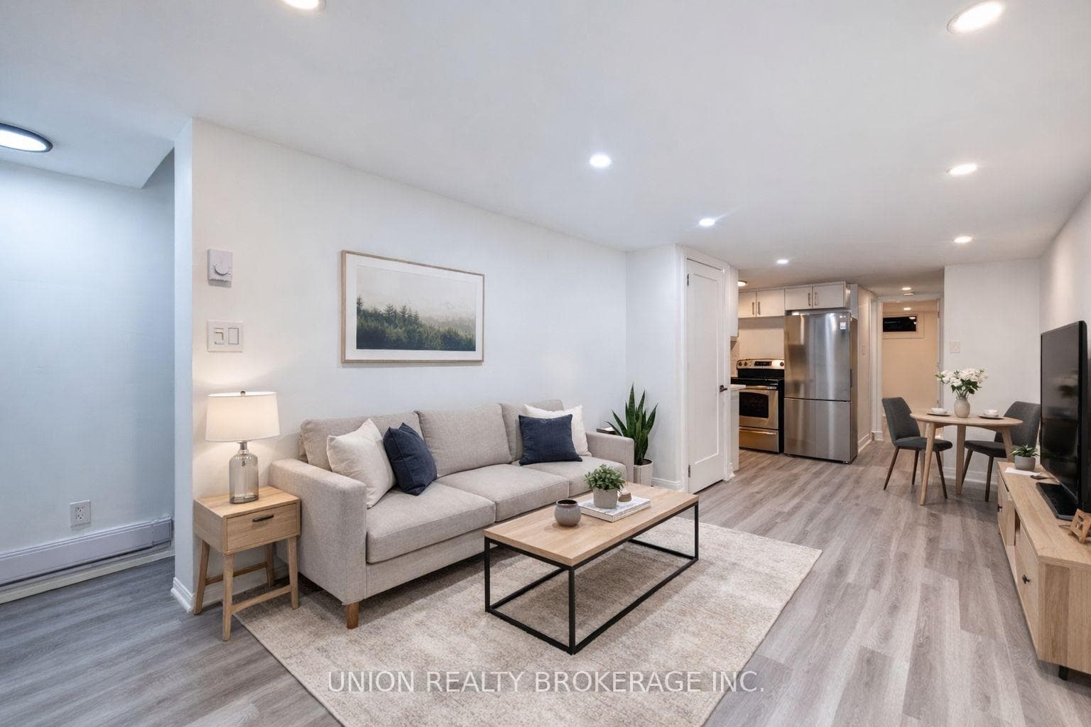 Living/Dining Virtually Staged