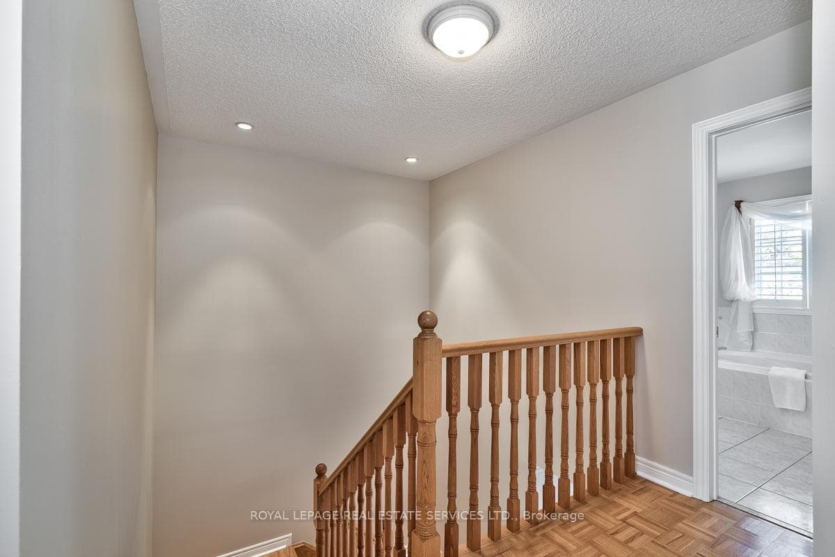 Parquet Hardwood Flooring Throughout Upper Level