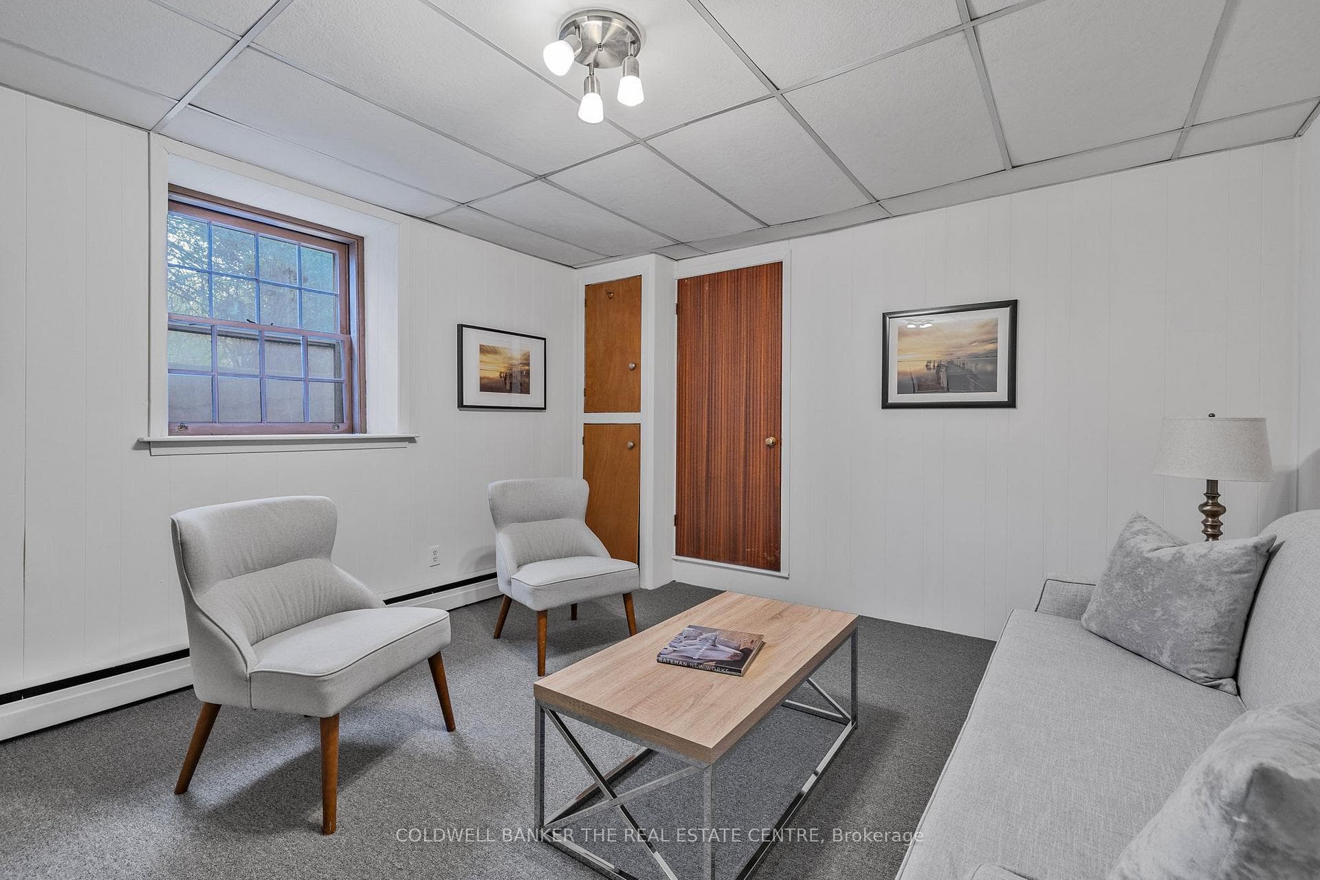 Lower level rec room with separate entrance