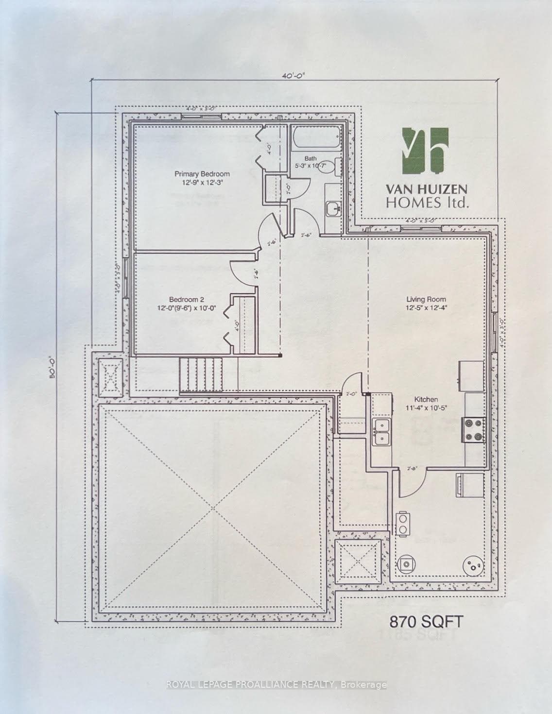 Basement apartment floor plan