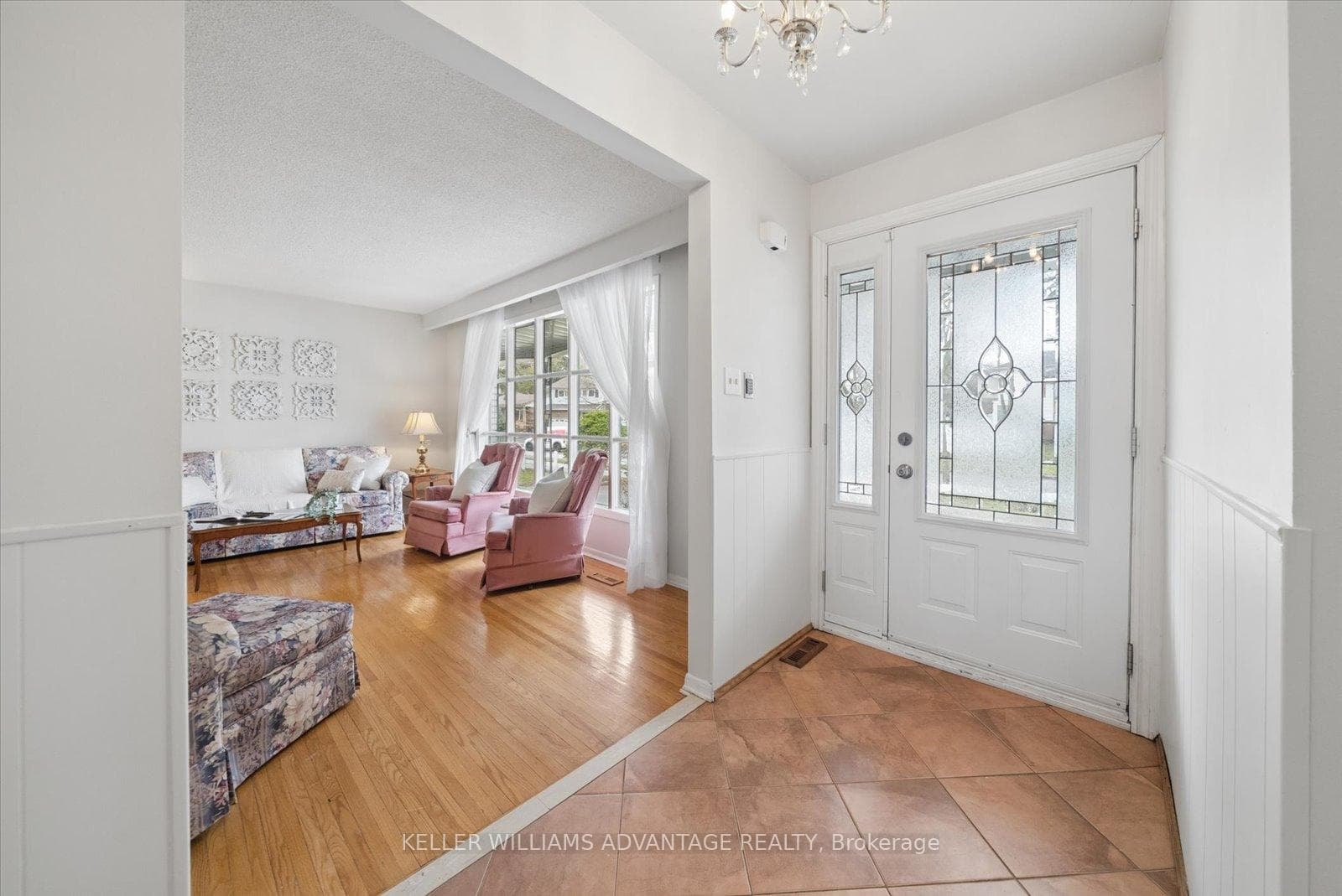 Welcoming entryway with closet