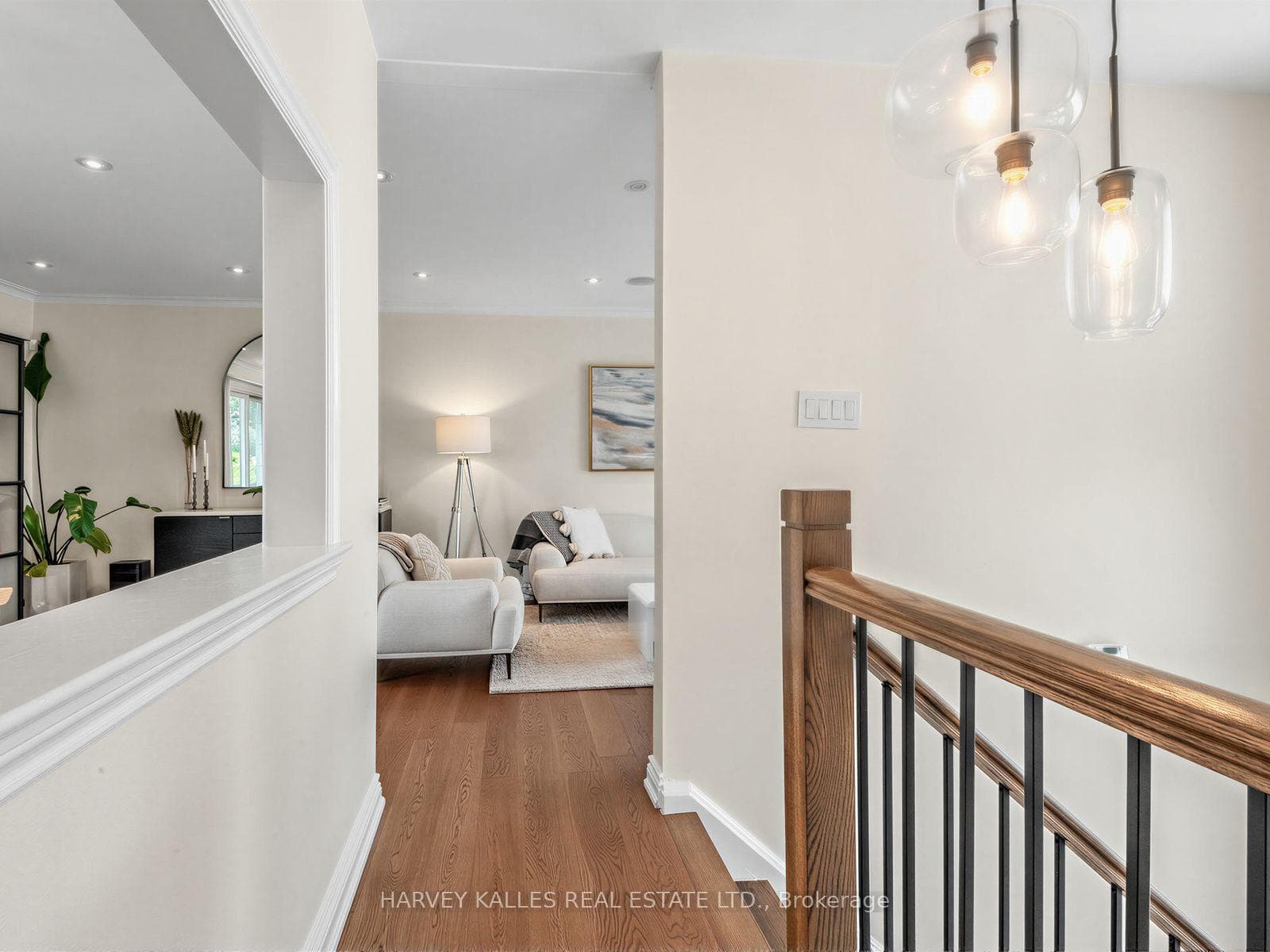 Kitchen open window overlooking front foyer