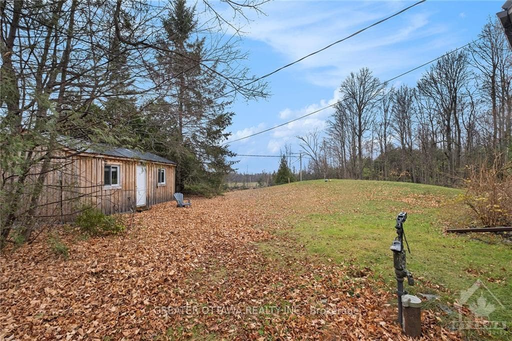 The shed you see is insulated, heated and has powe