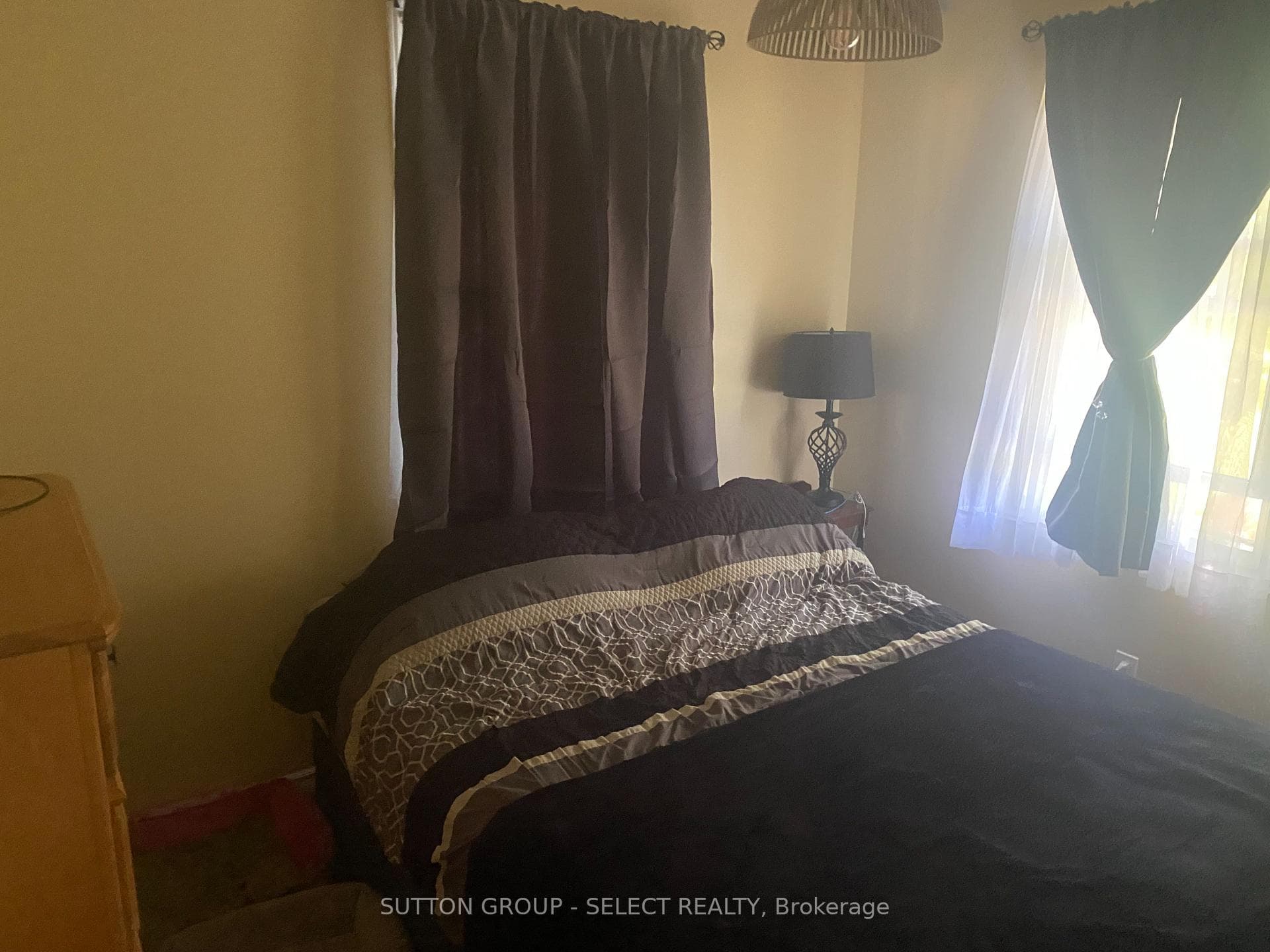 Bedroom with two windows