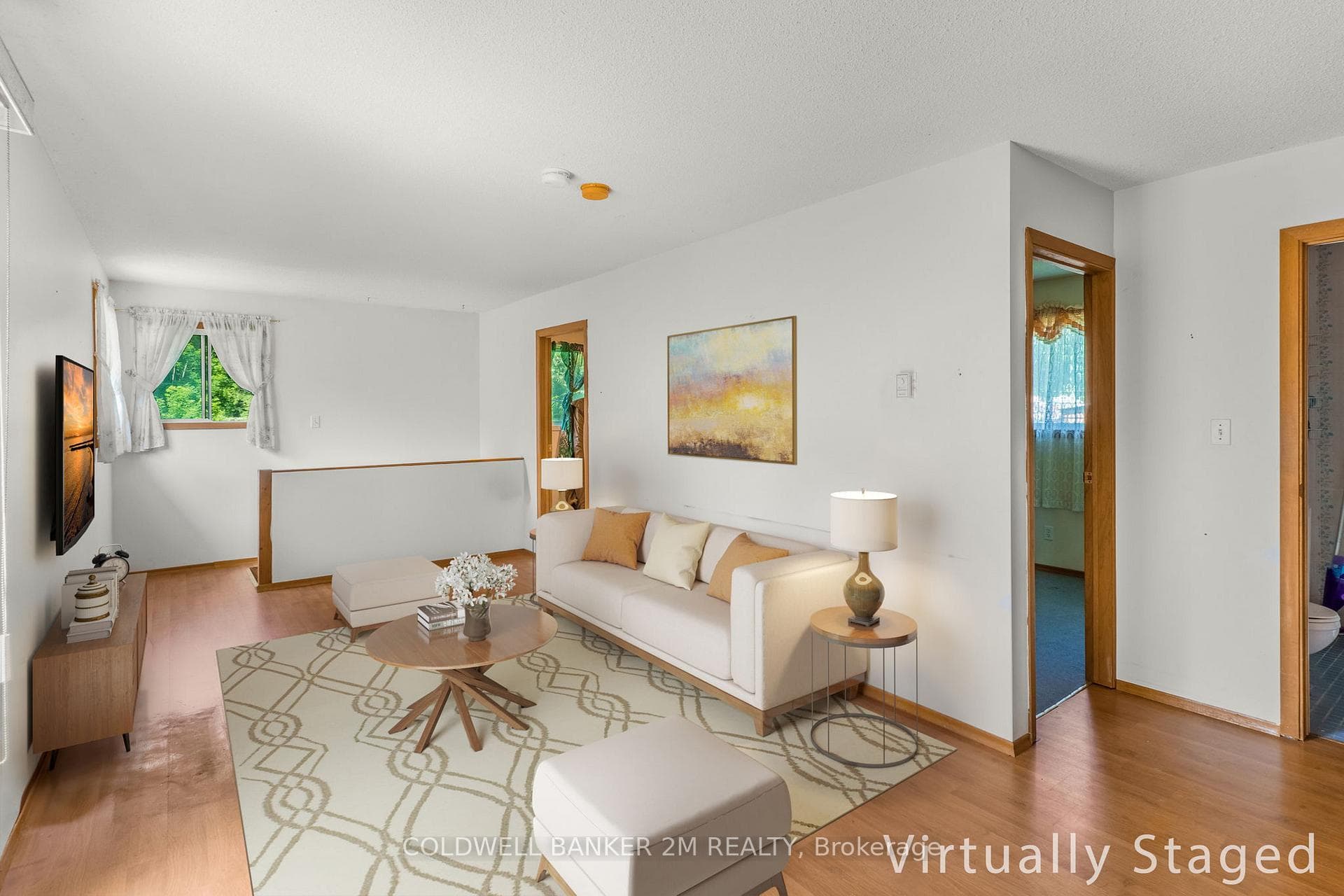 Family Room with Walk-Out To Deck