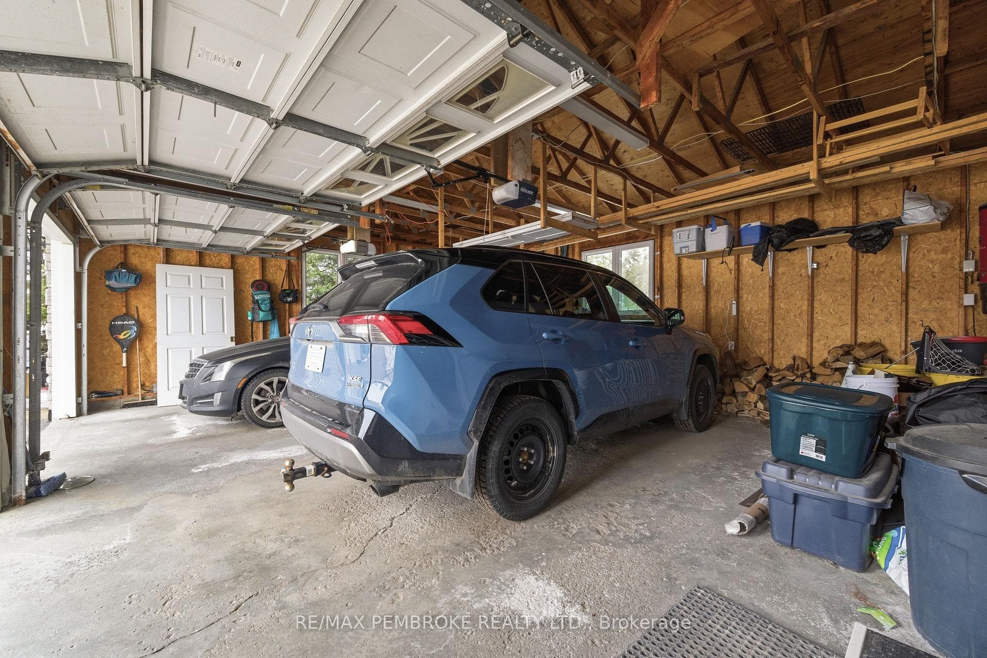 Large double attached garage