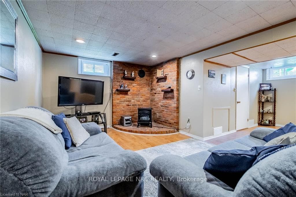 Rec Room with hearth for wood burning stove