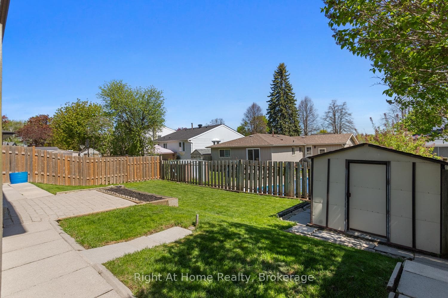 Fully fenced yard