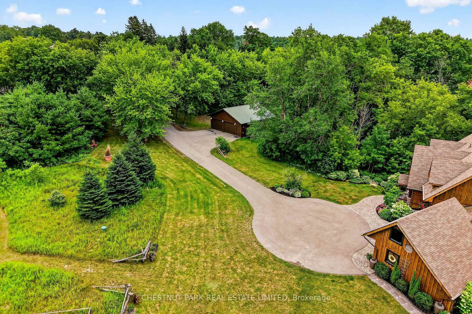 aerial driveway, 2nd detached 2 car garage