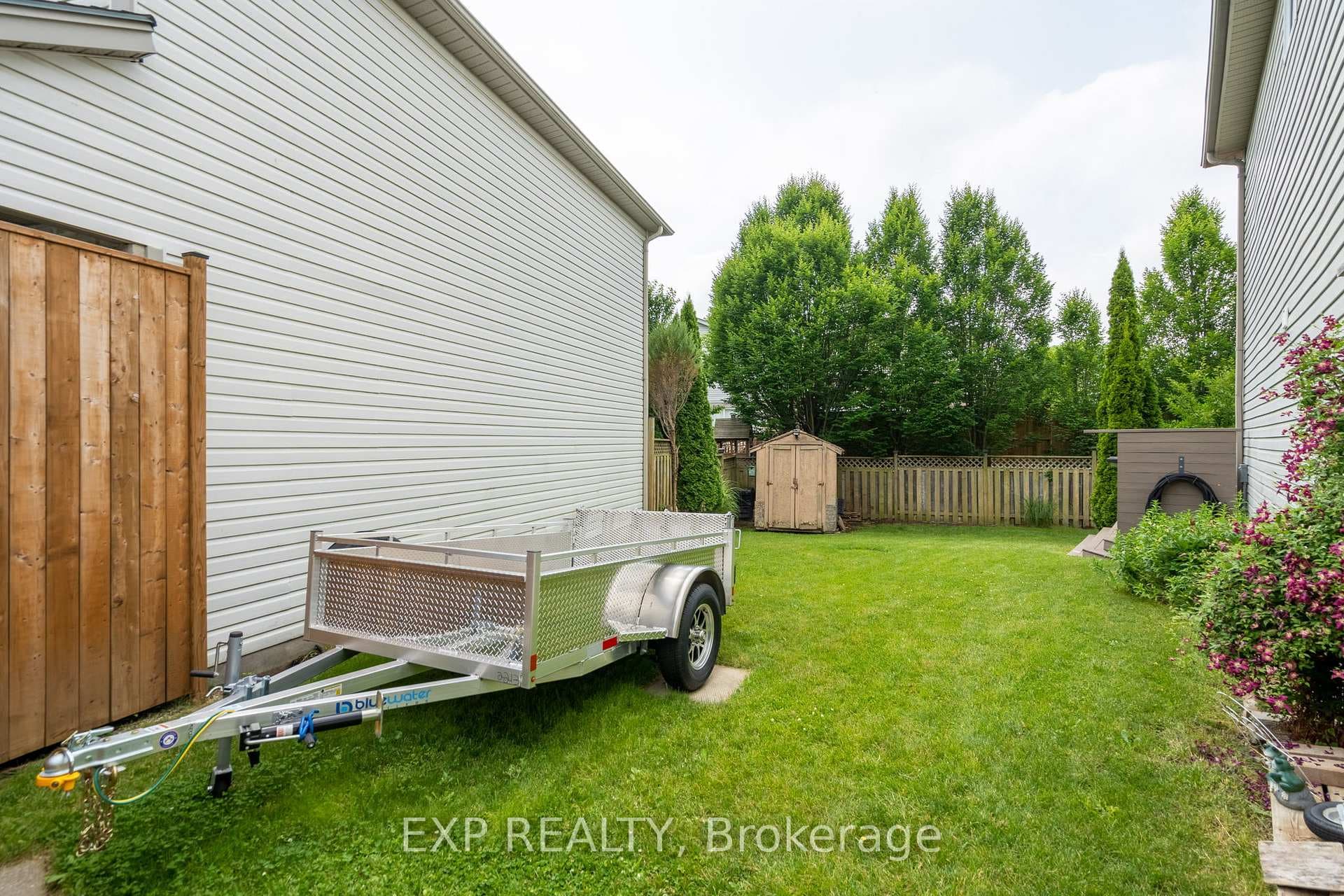 Outdoor storage to park in side yard.