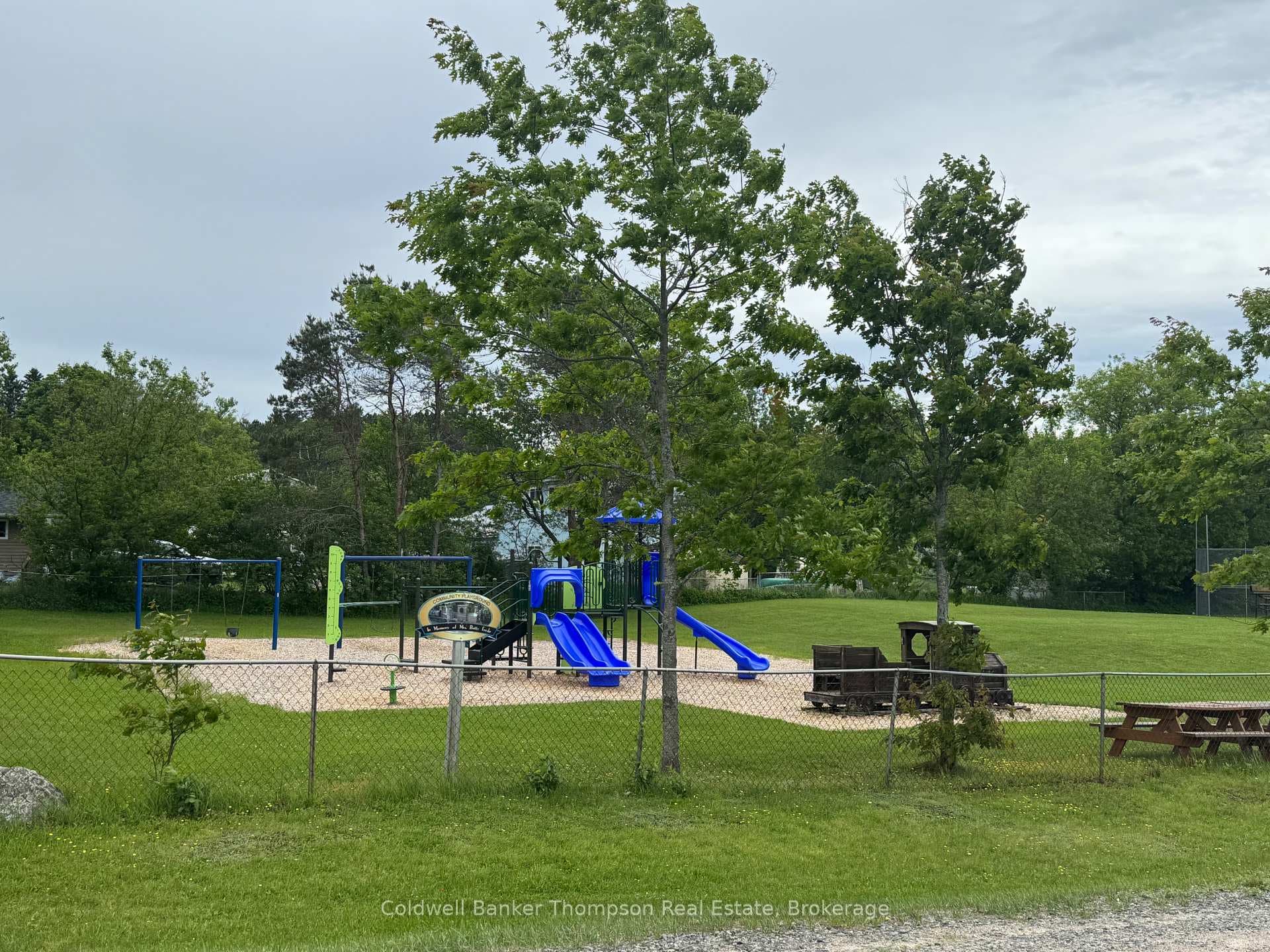 Play ground across the road