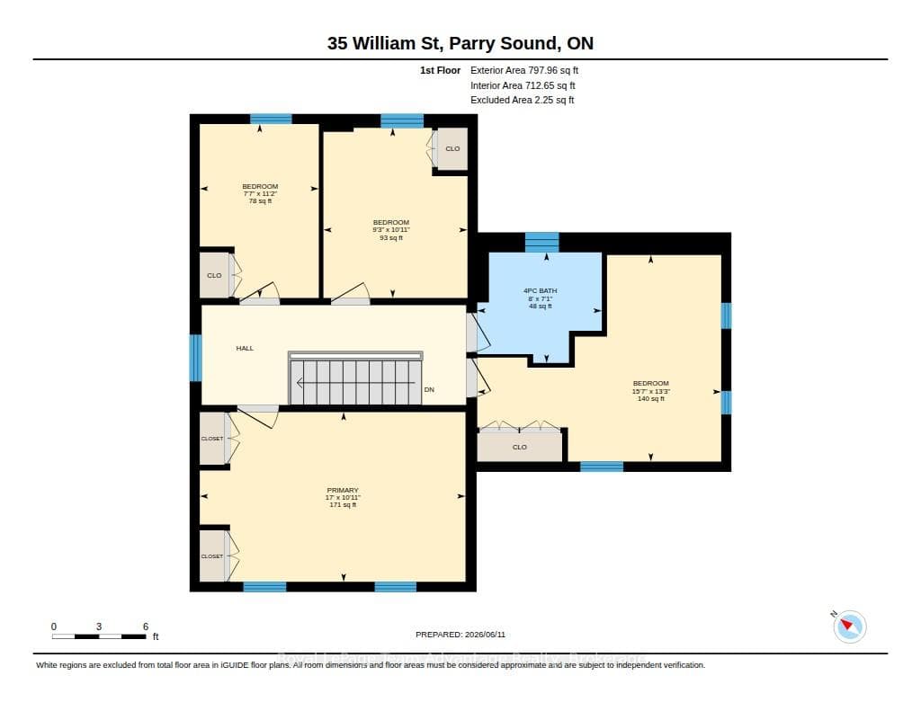 Upstairs Floor Plan