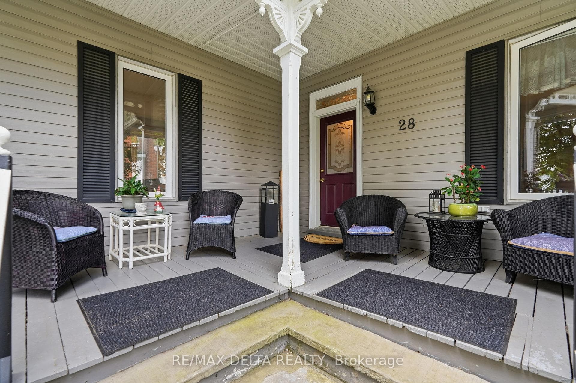 A welcoming front porch.