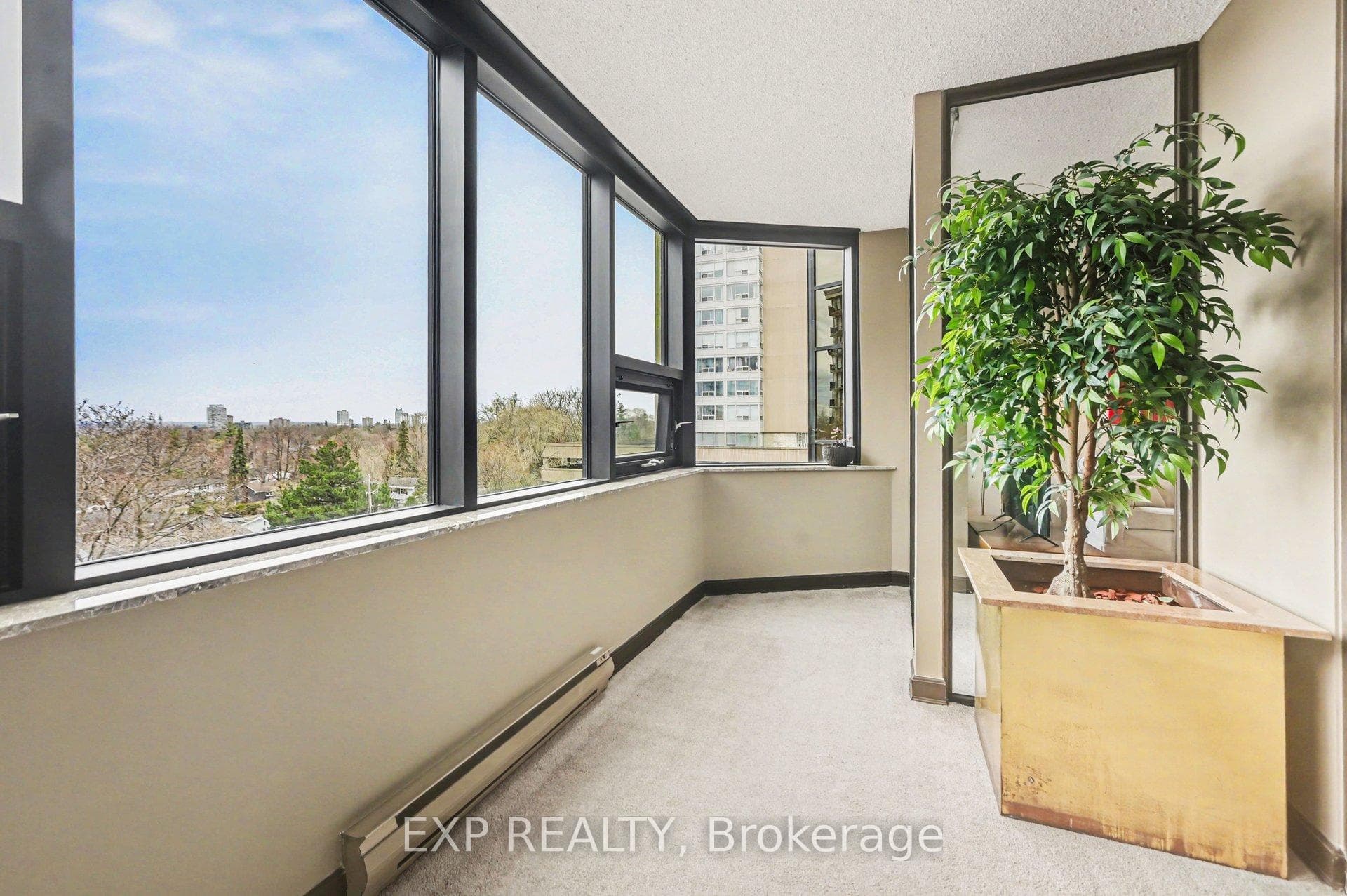 Enclosed balcony/sunroom off bedroom