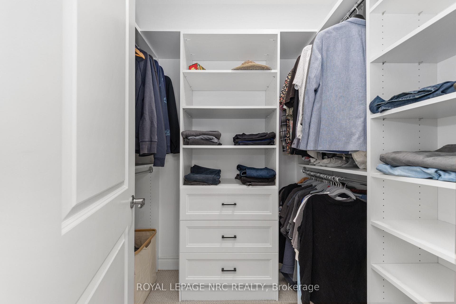Walk in 'his' closet
