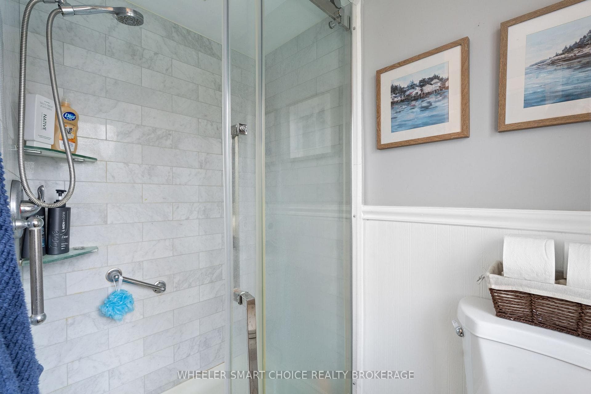 Featuring a custom shower.