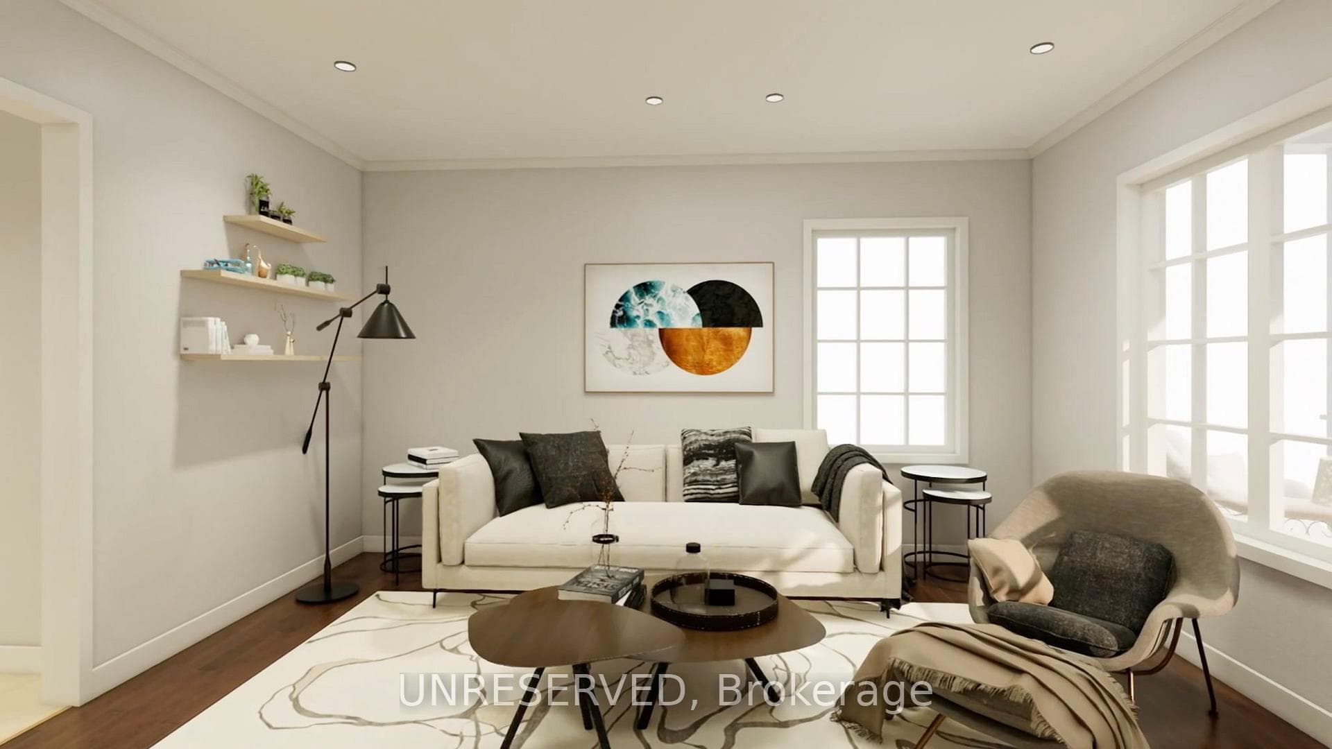 Living room rendering