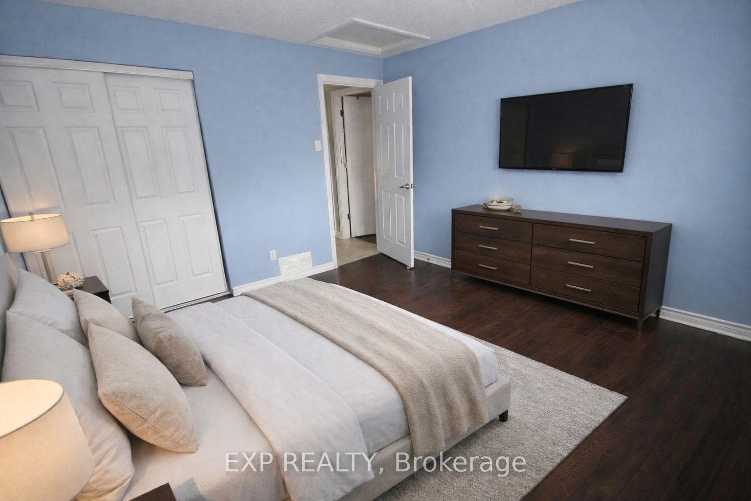 virtually staged main floor second bedroom