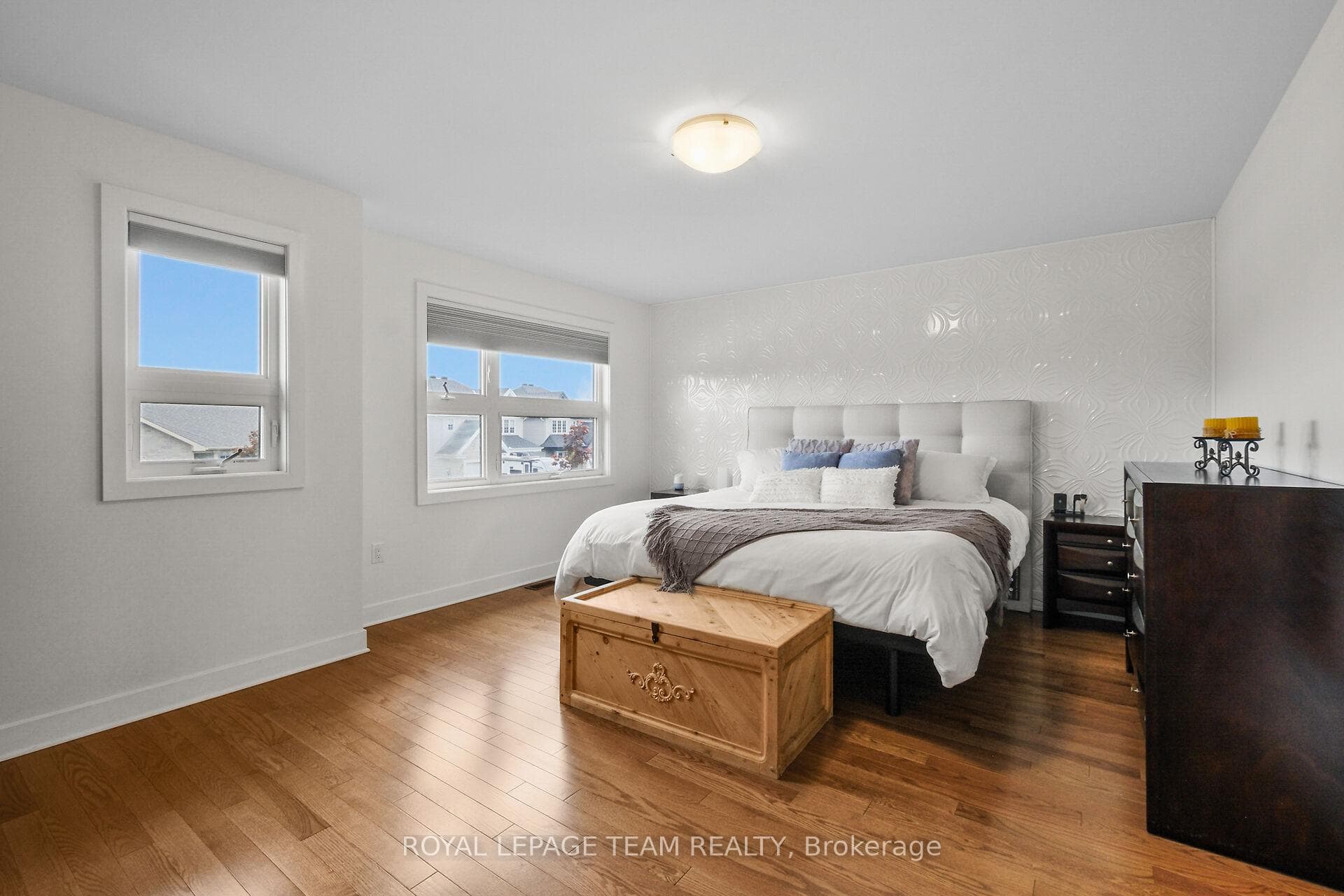 Lots of windows provide plenty of natural light.