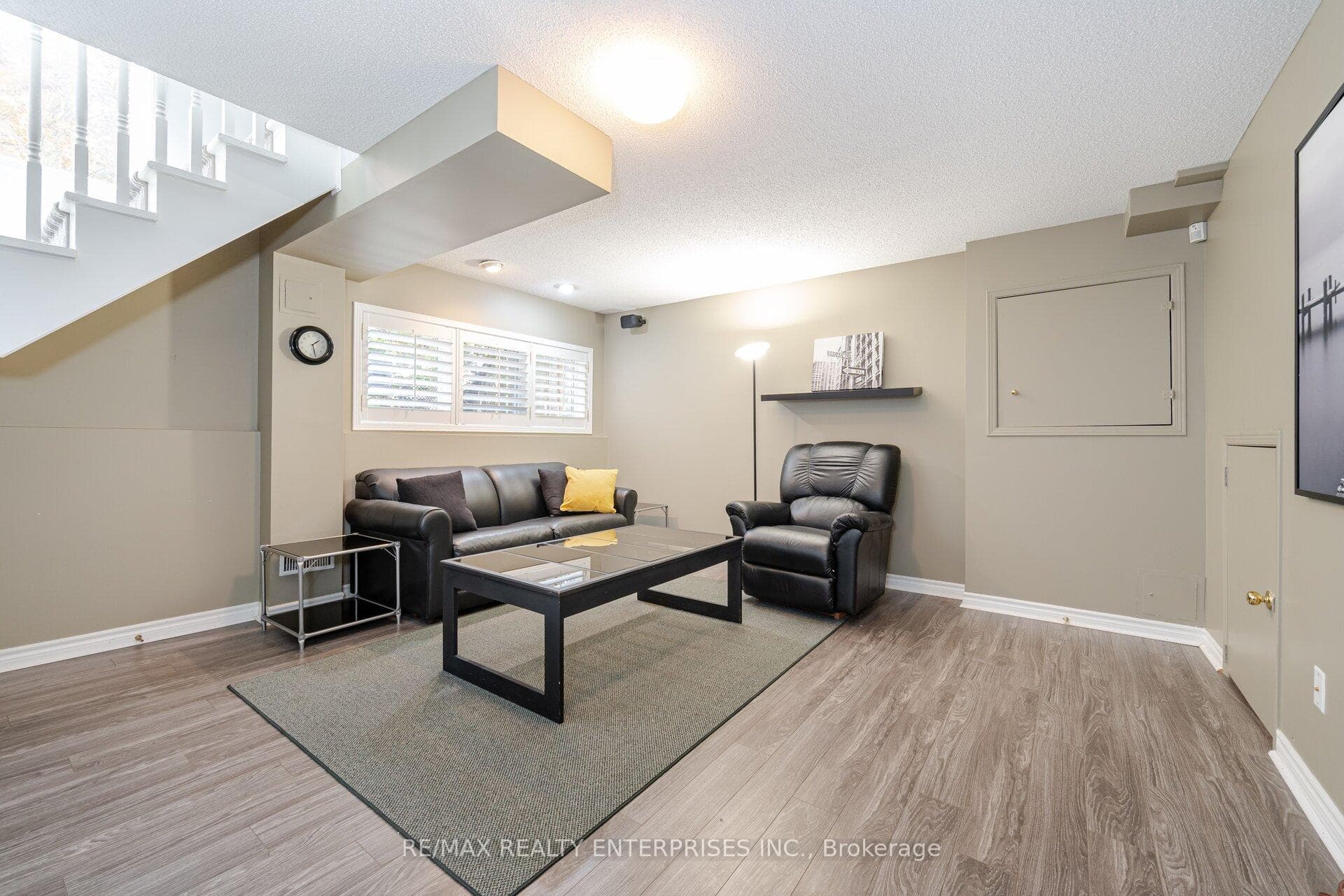 Lower level has large room and ample storage