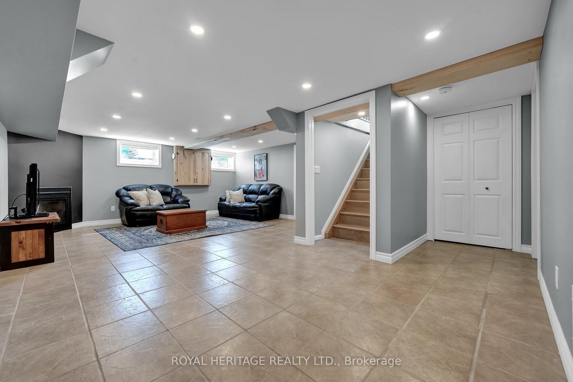 Tiled floor