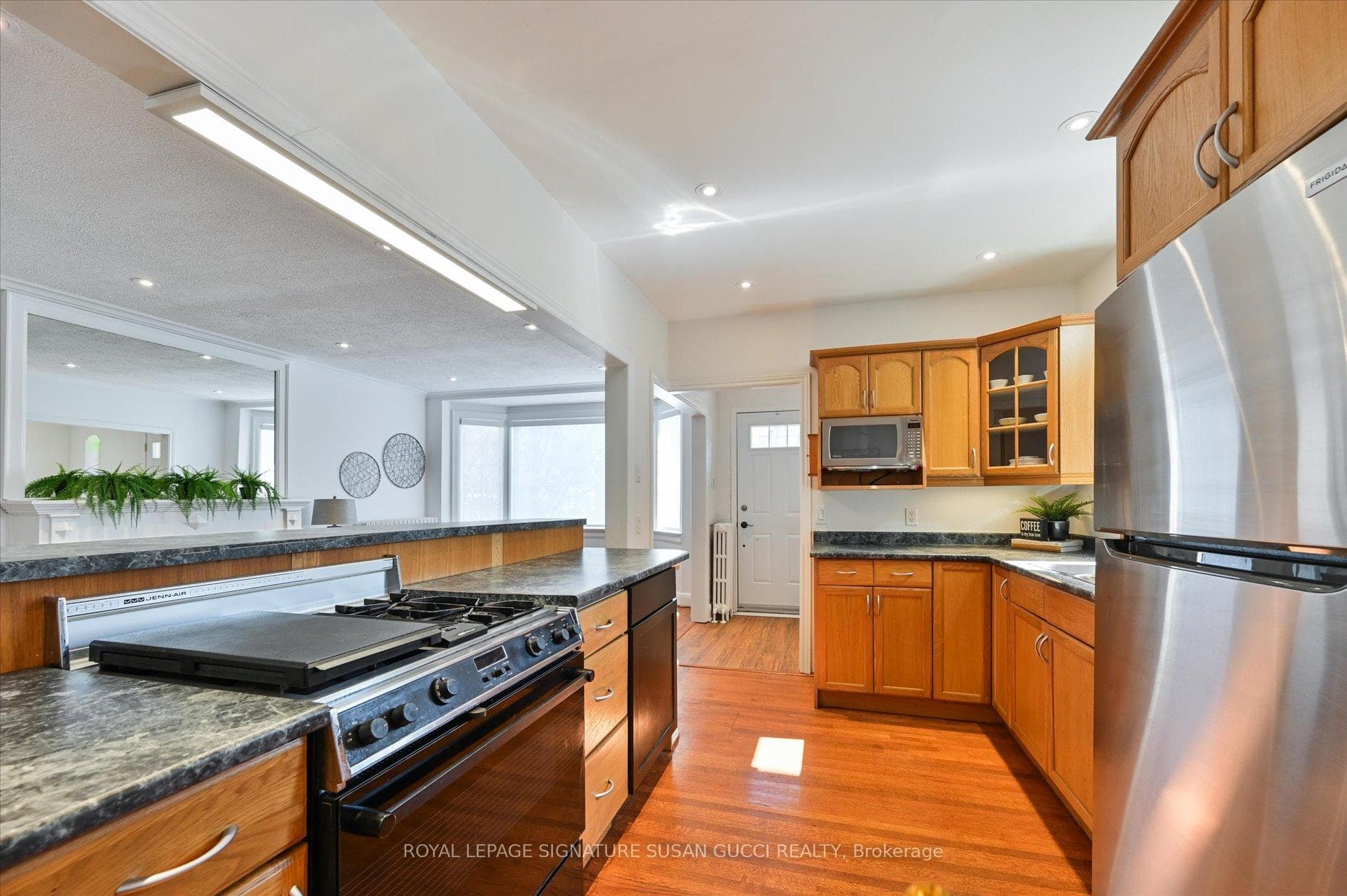 Bright open kitchen