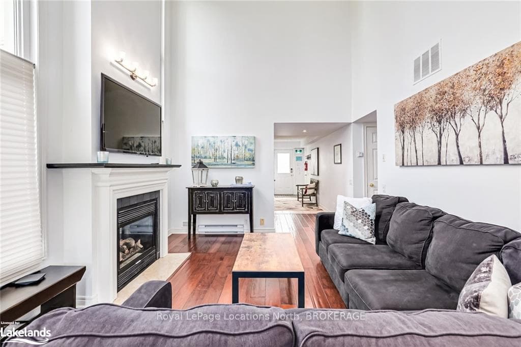 Living room featuring hardwood / wood-style floors