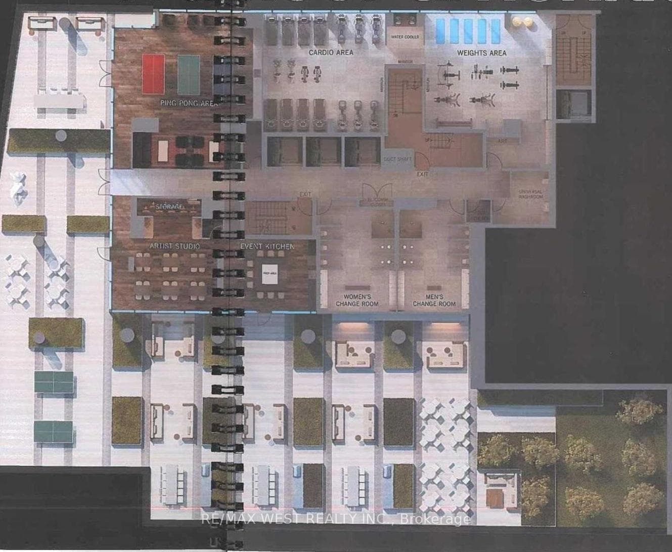 3rd Floor Amenities and Out Door Barbecue Patio