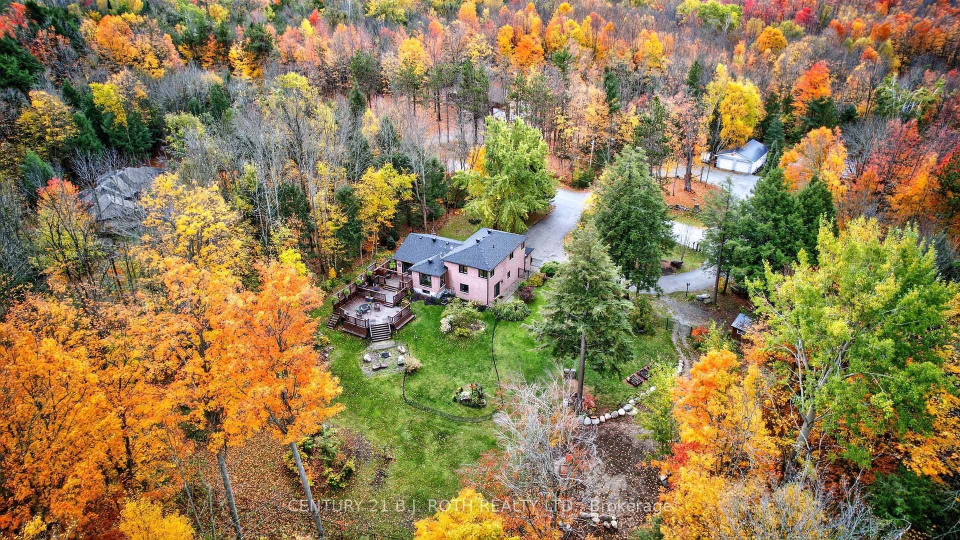 Drone Shot of Back of Home