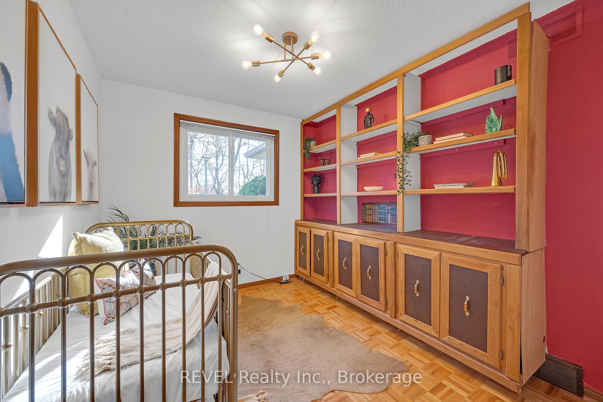 Bedroom #3 with built ins and closet