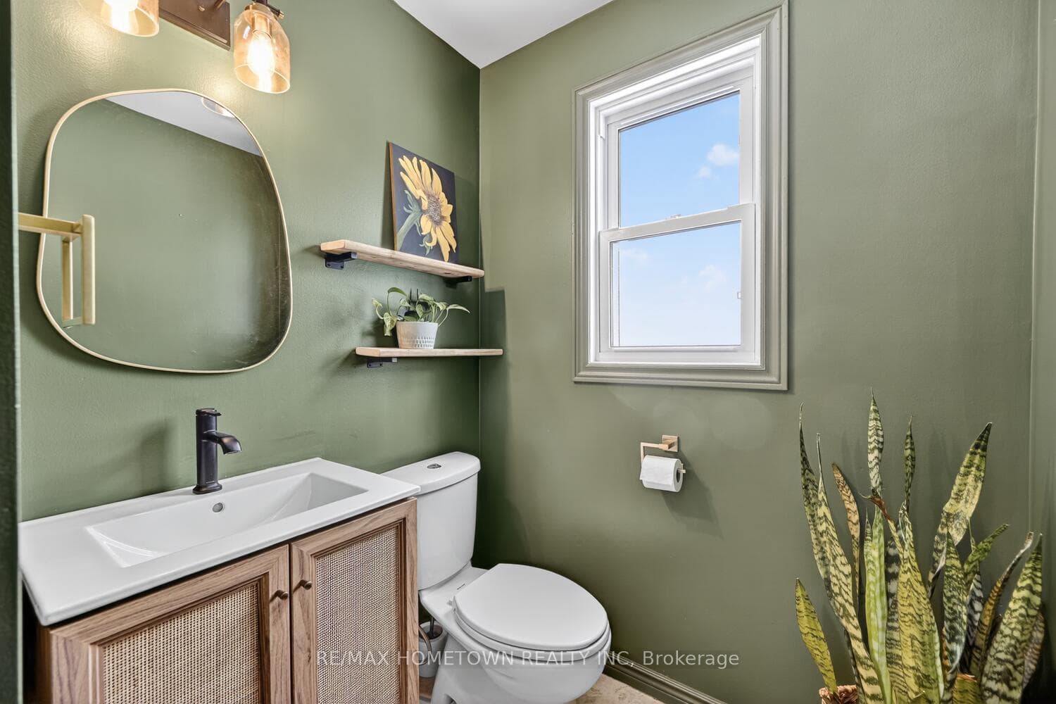 2 piece powder room