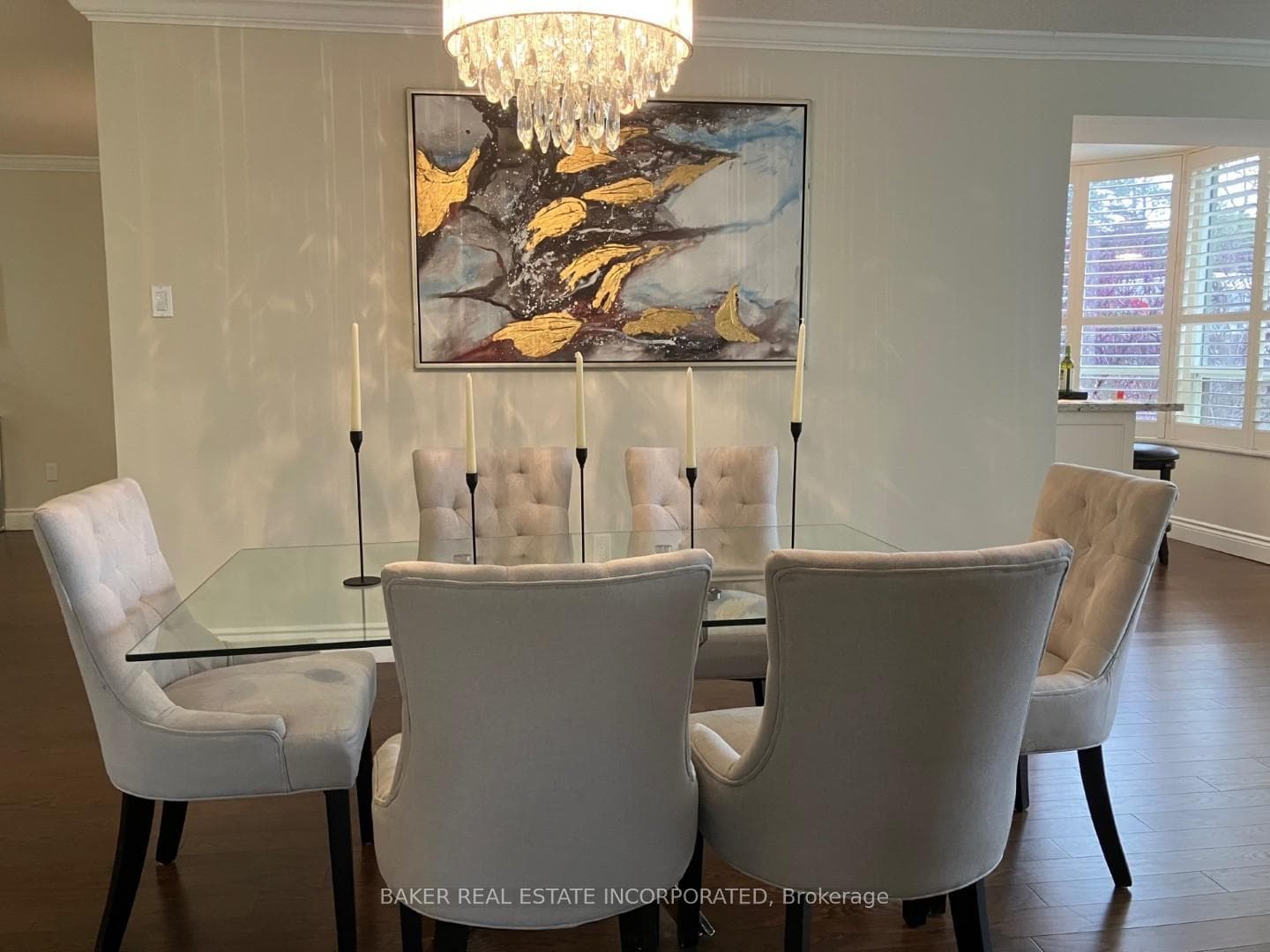 Unit 113 Dining Room from Terrace - Staged