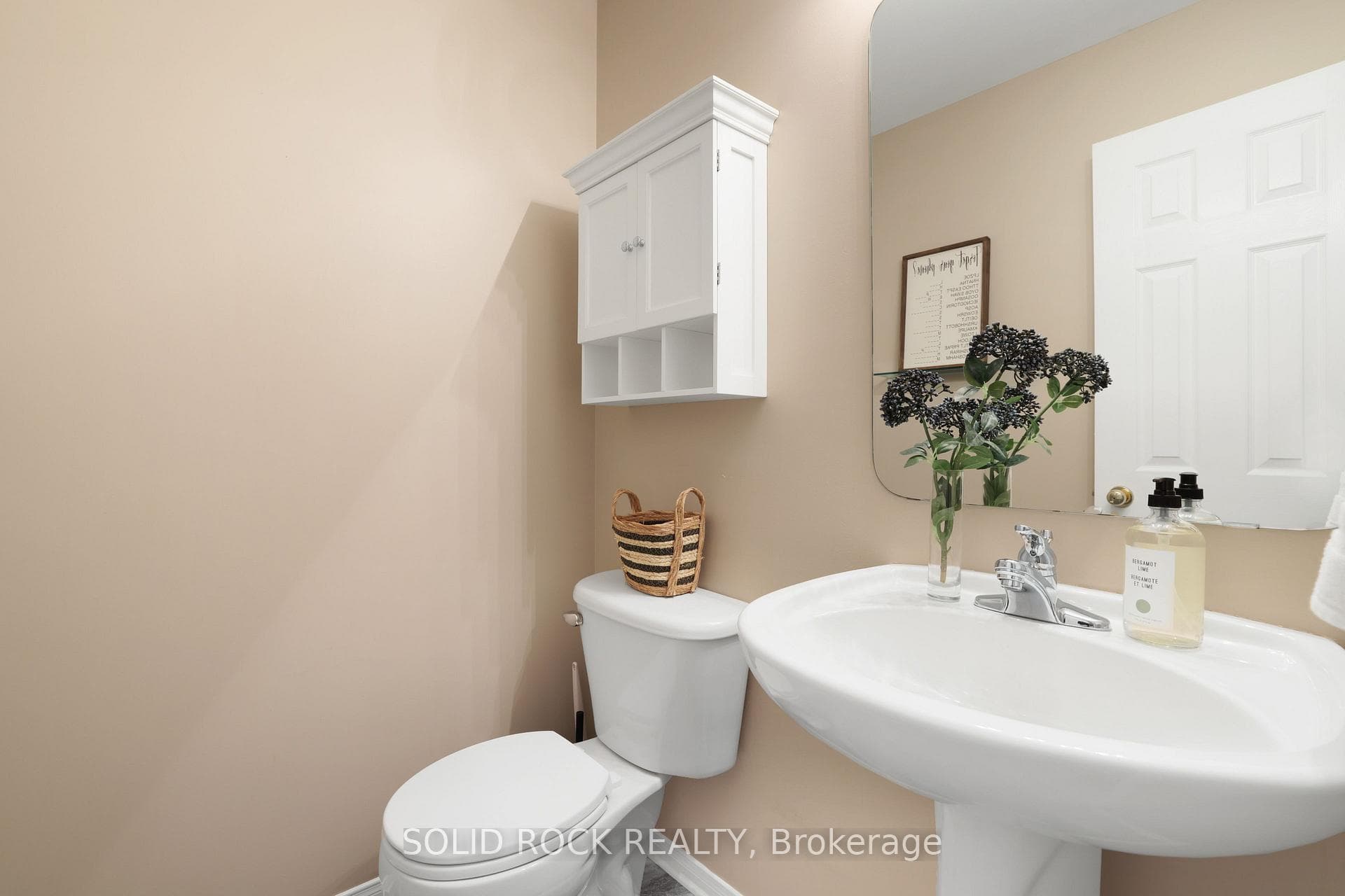 Main level powder room