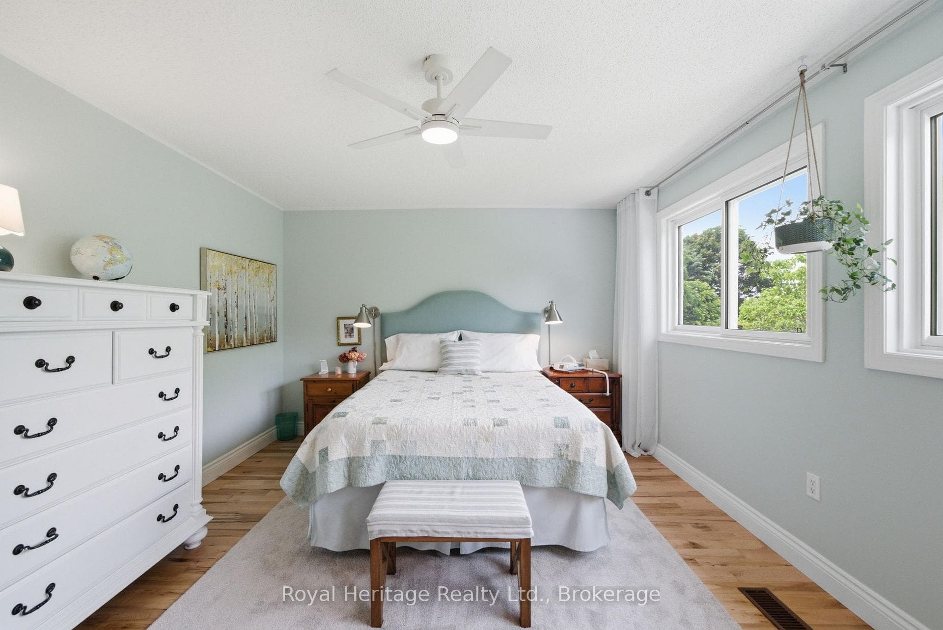 Lots of natural sunlight and garden views