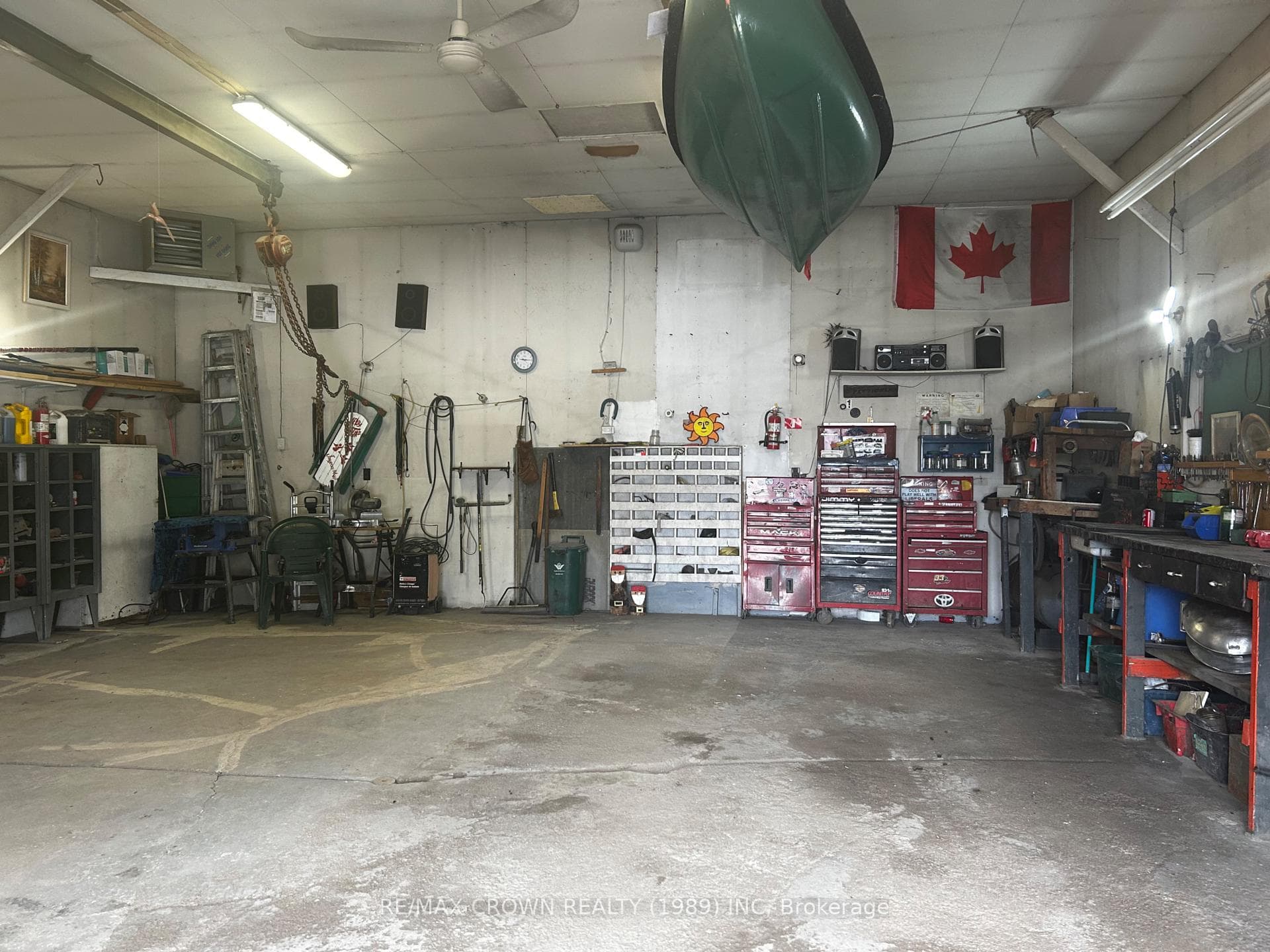 interior of garage