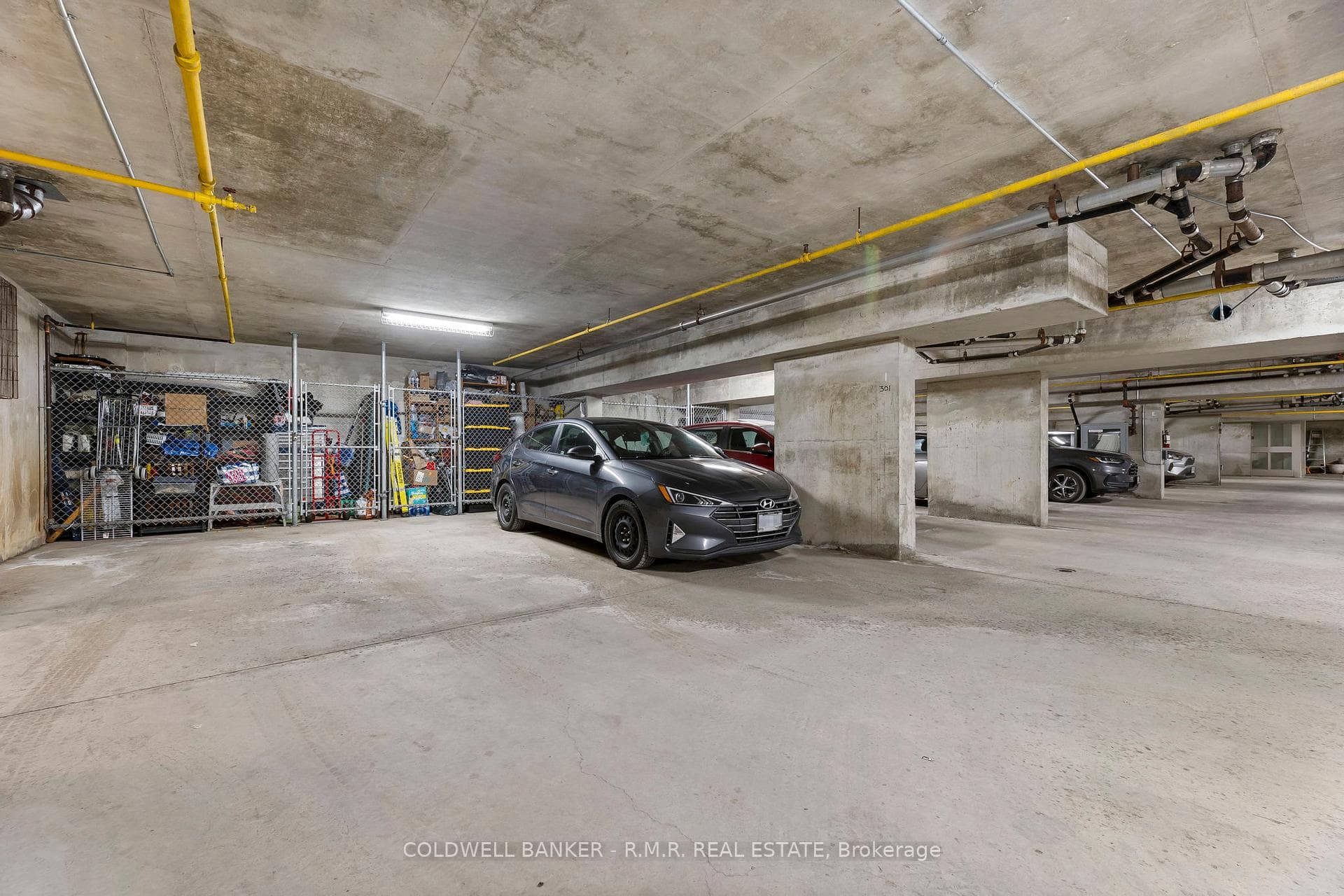 Underground parking and storage locker