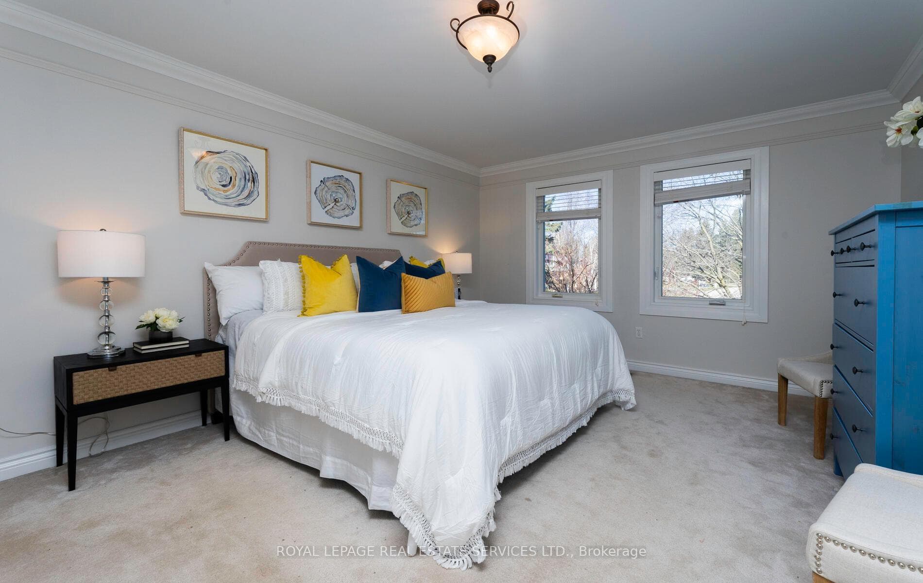 PRIMARY BEDROOM, FRESHLY PAINTED, BIGHT, SPACIOUS
