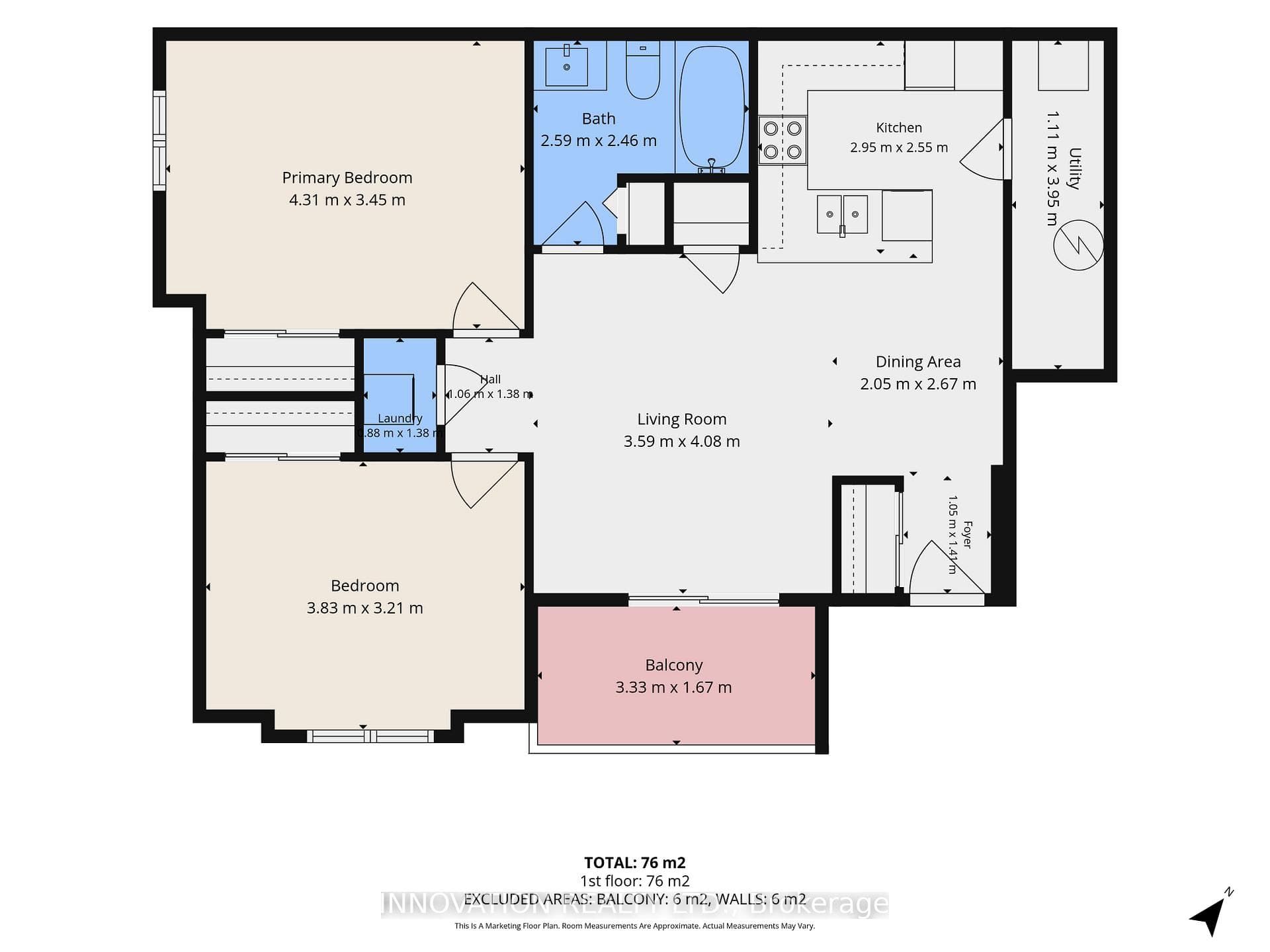 Floor plan - metric