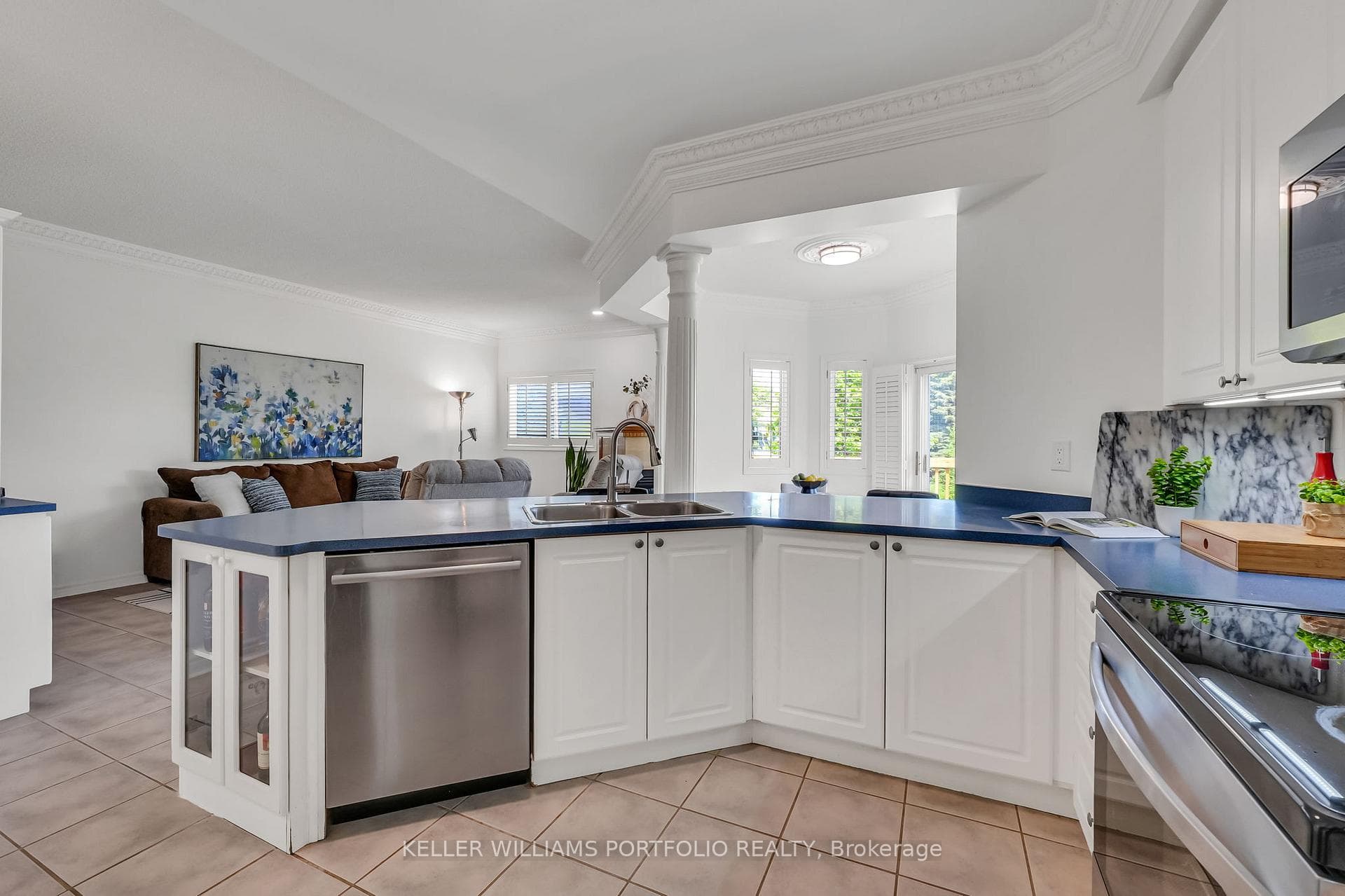 Kitchen Overlooking Family Room
