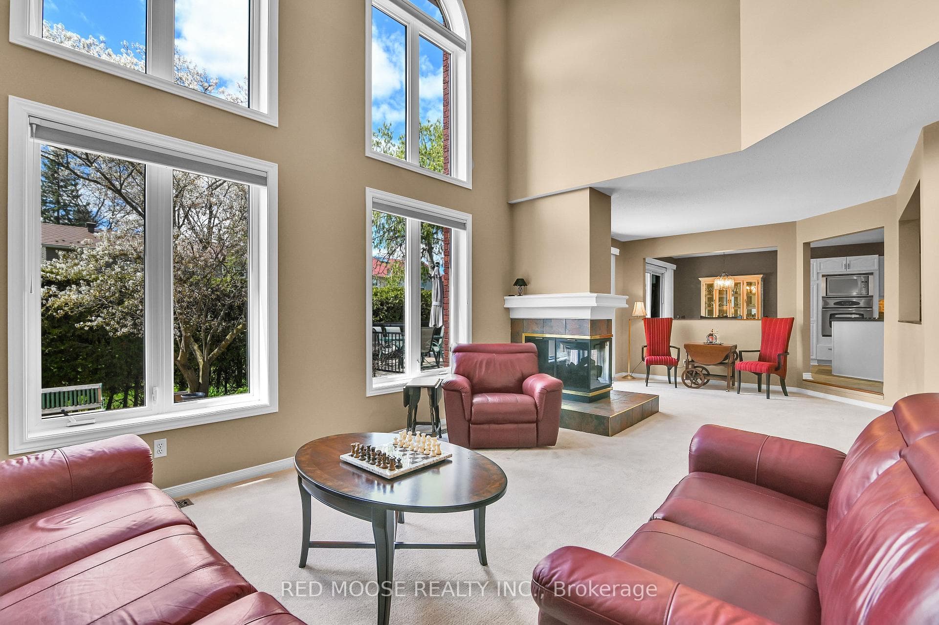 upper windows are on electric blinds