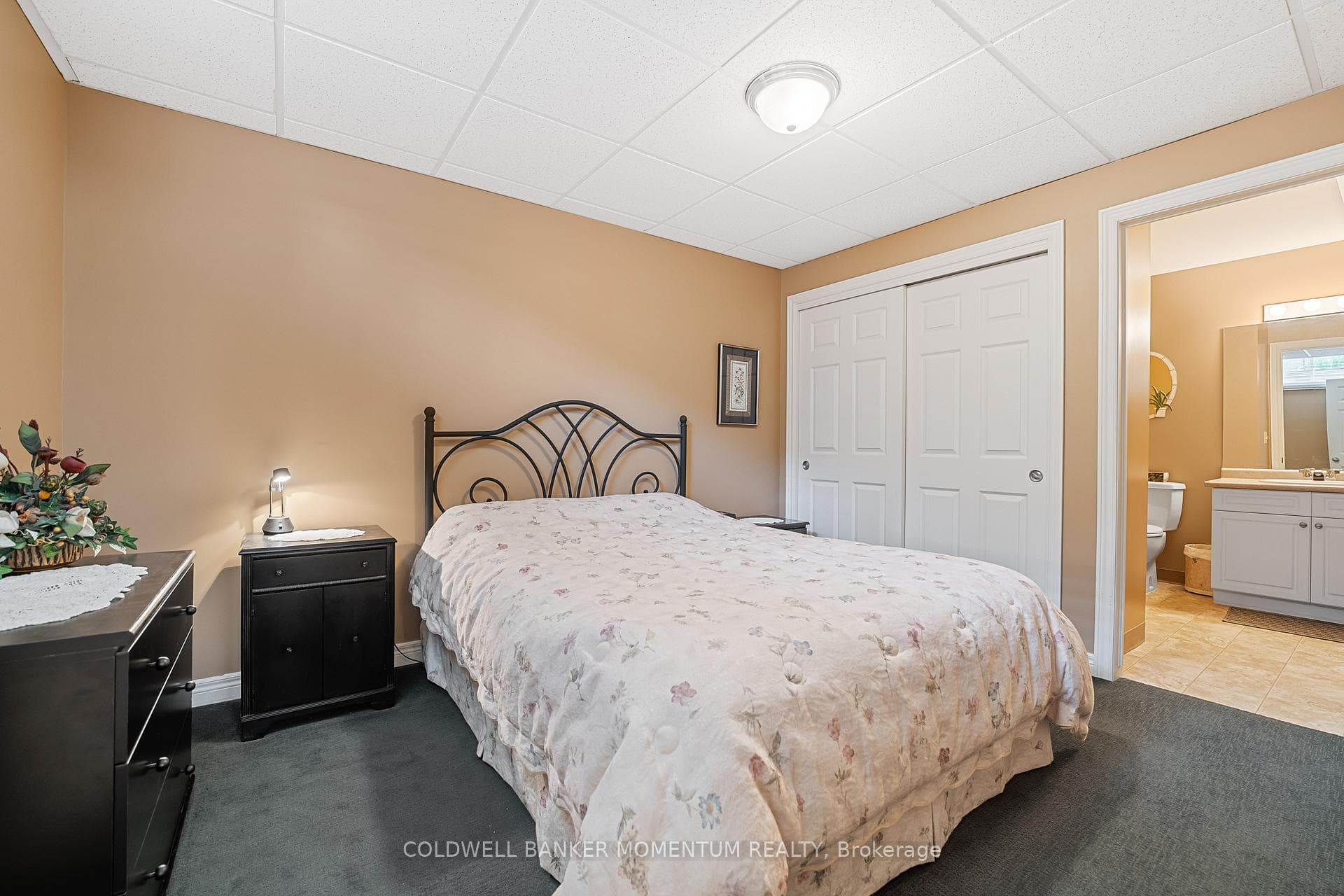 Third bedroom on lower level with double closet