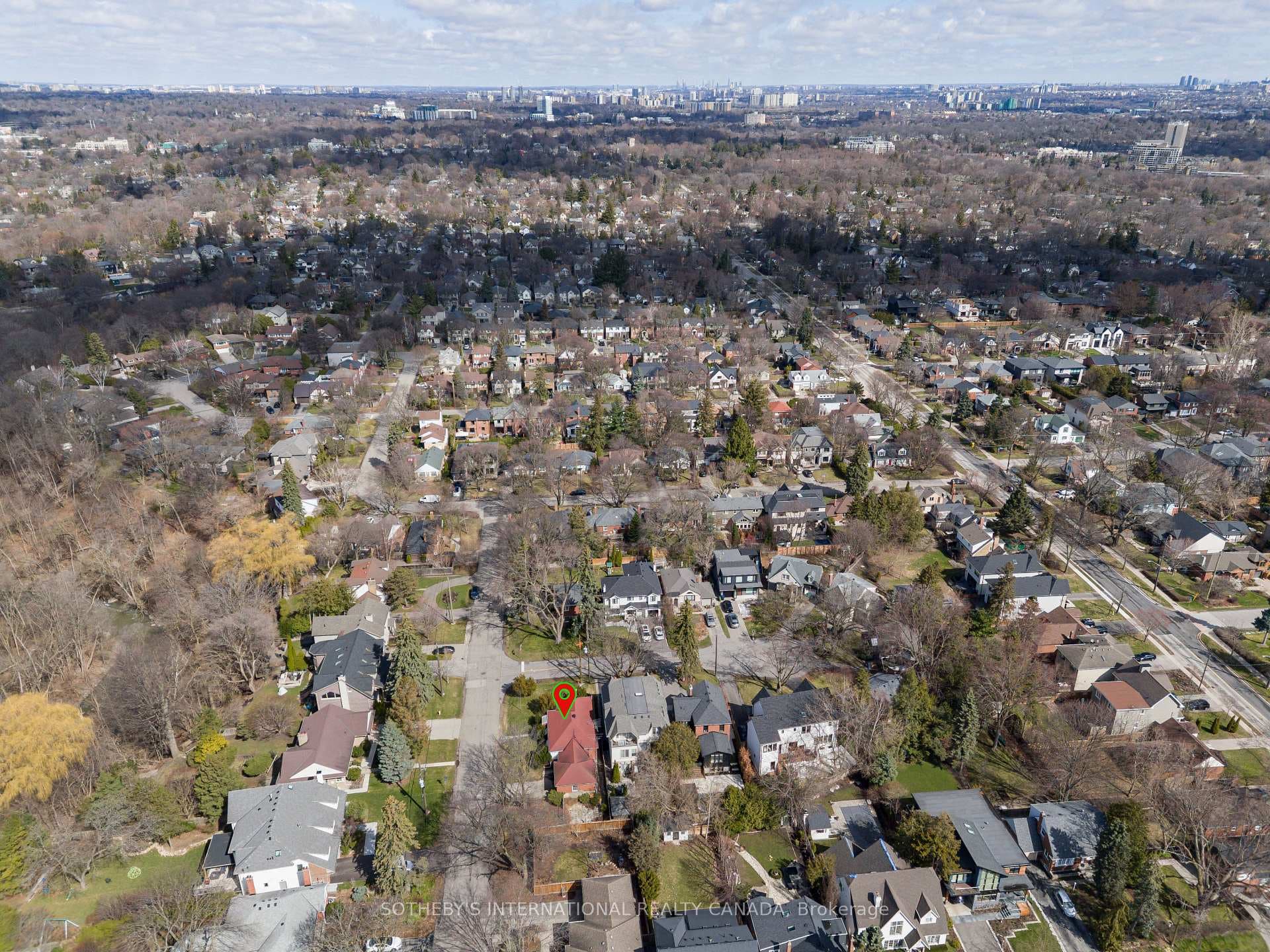 Aerial View Looking North