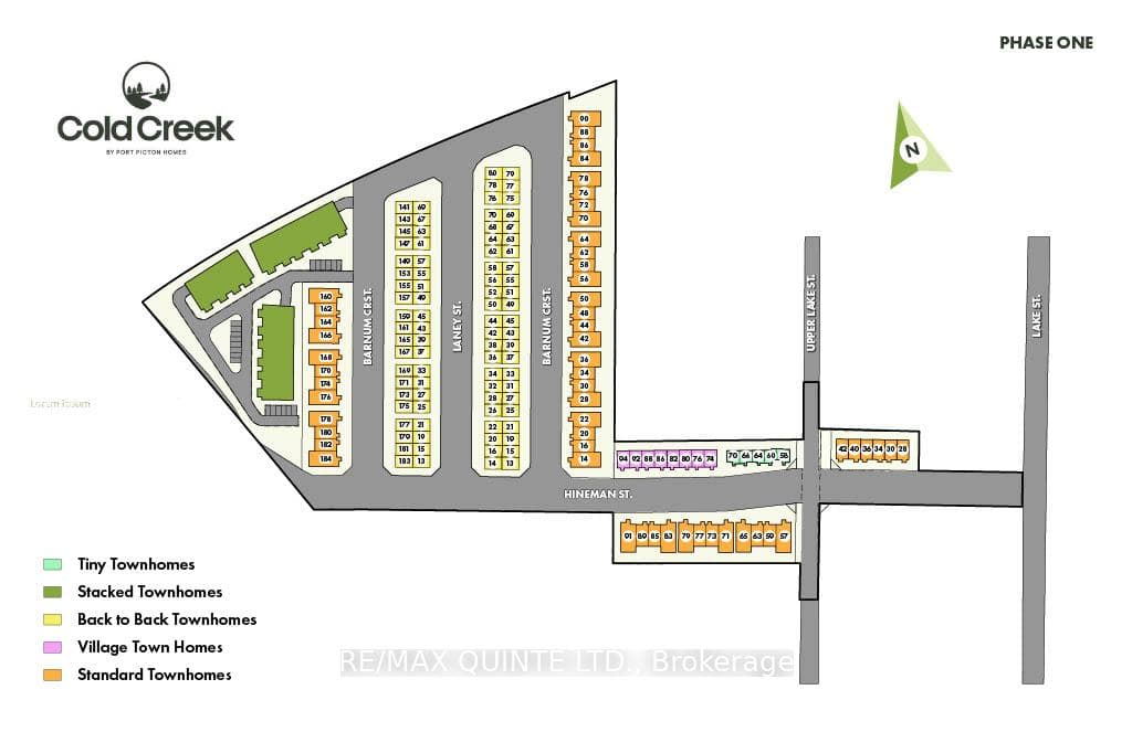 Cold Creek Site Map Phase 1