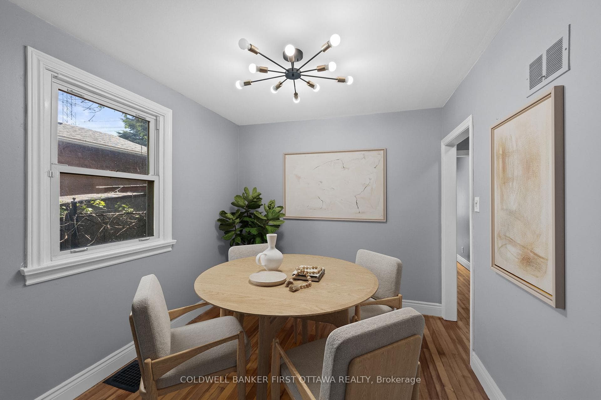 Dining room (virtually staged).