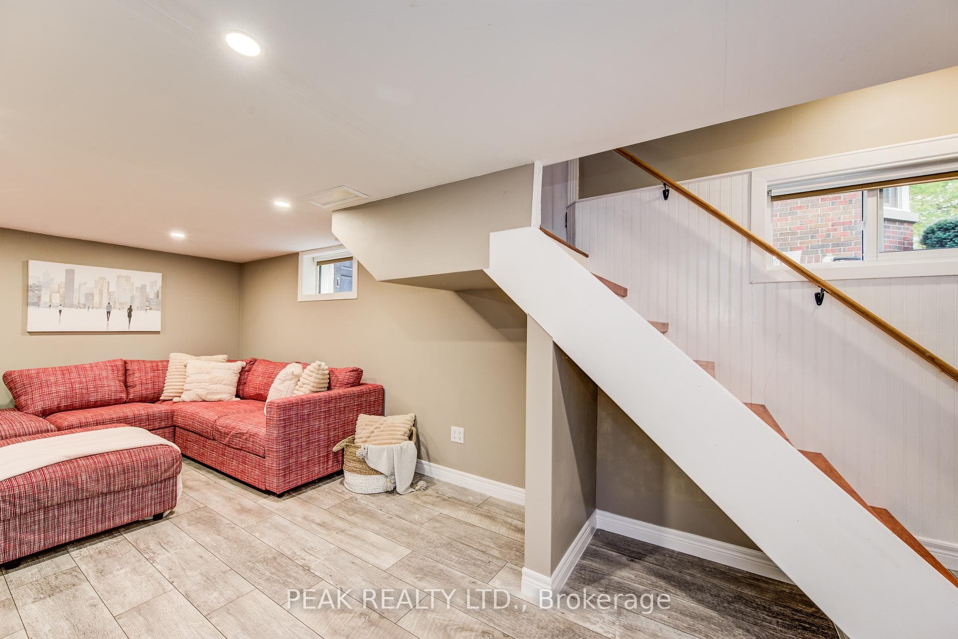 Beautifully updated rec room