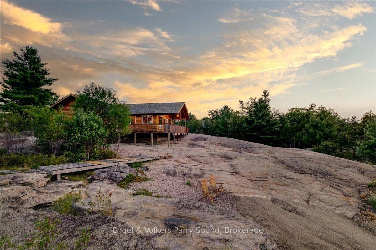 Exterior at sunset