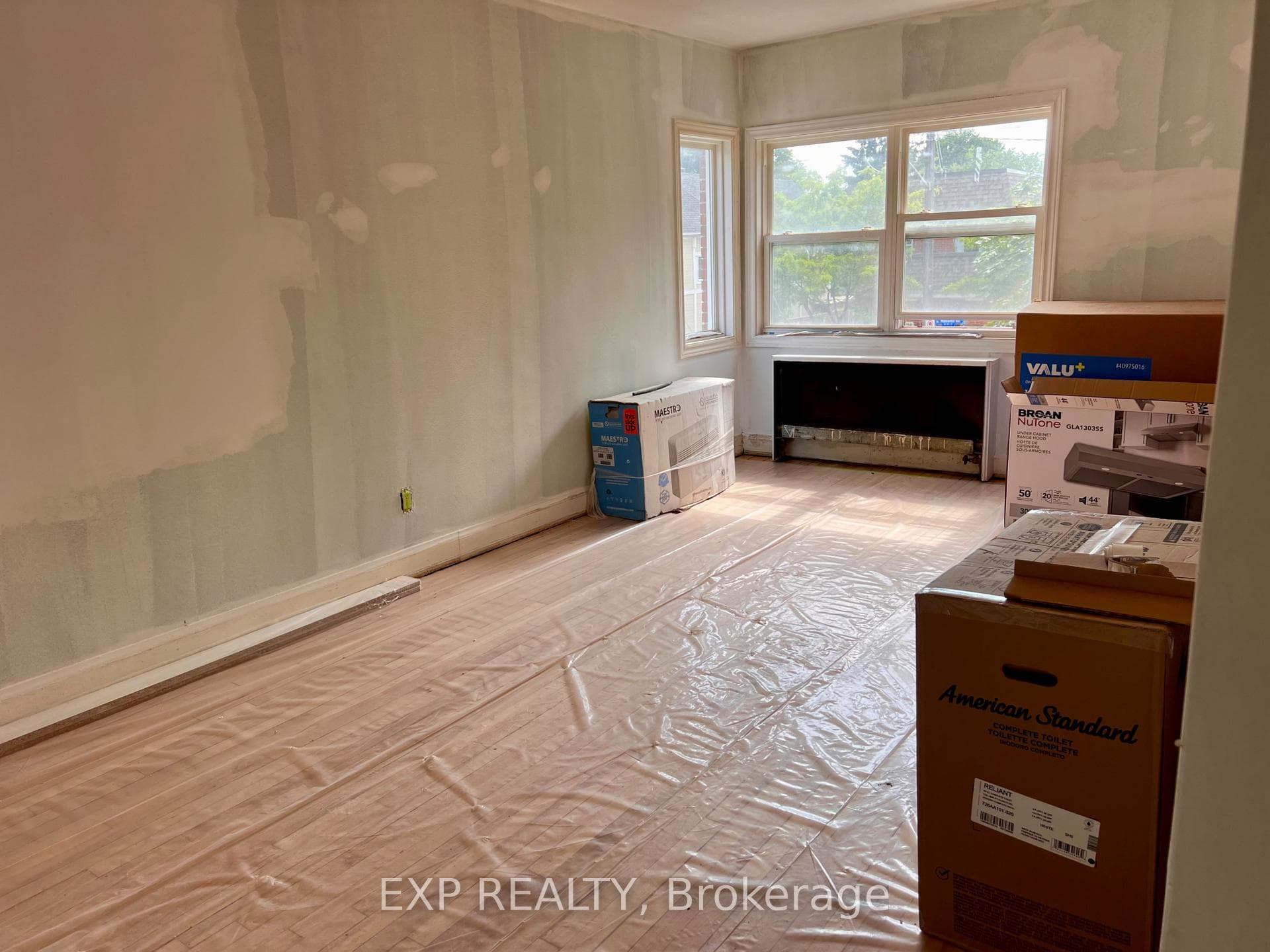 Living room currently being renovated