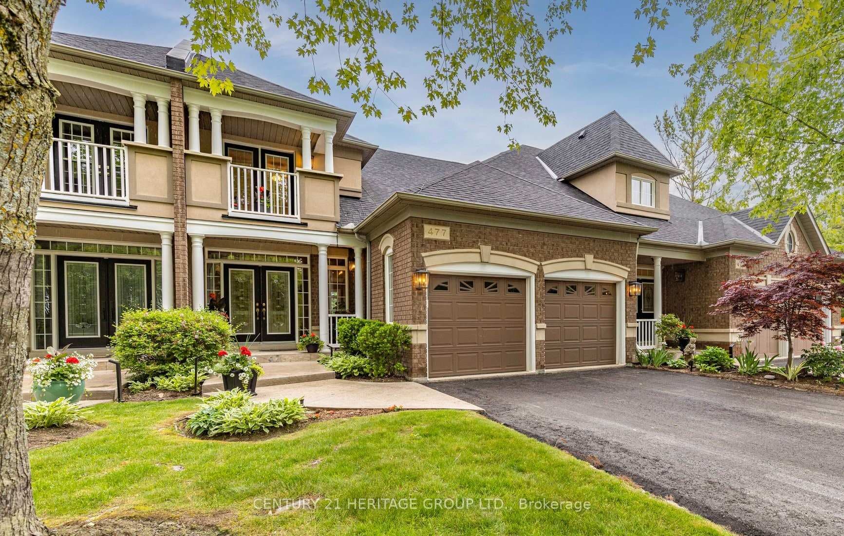 Front Elevation 2 car garage