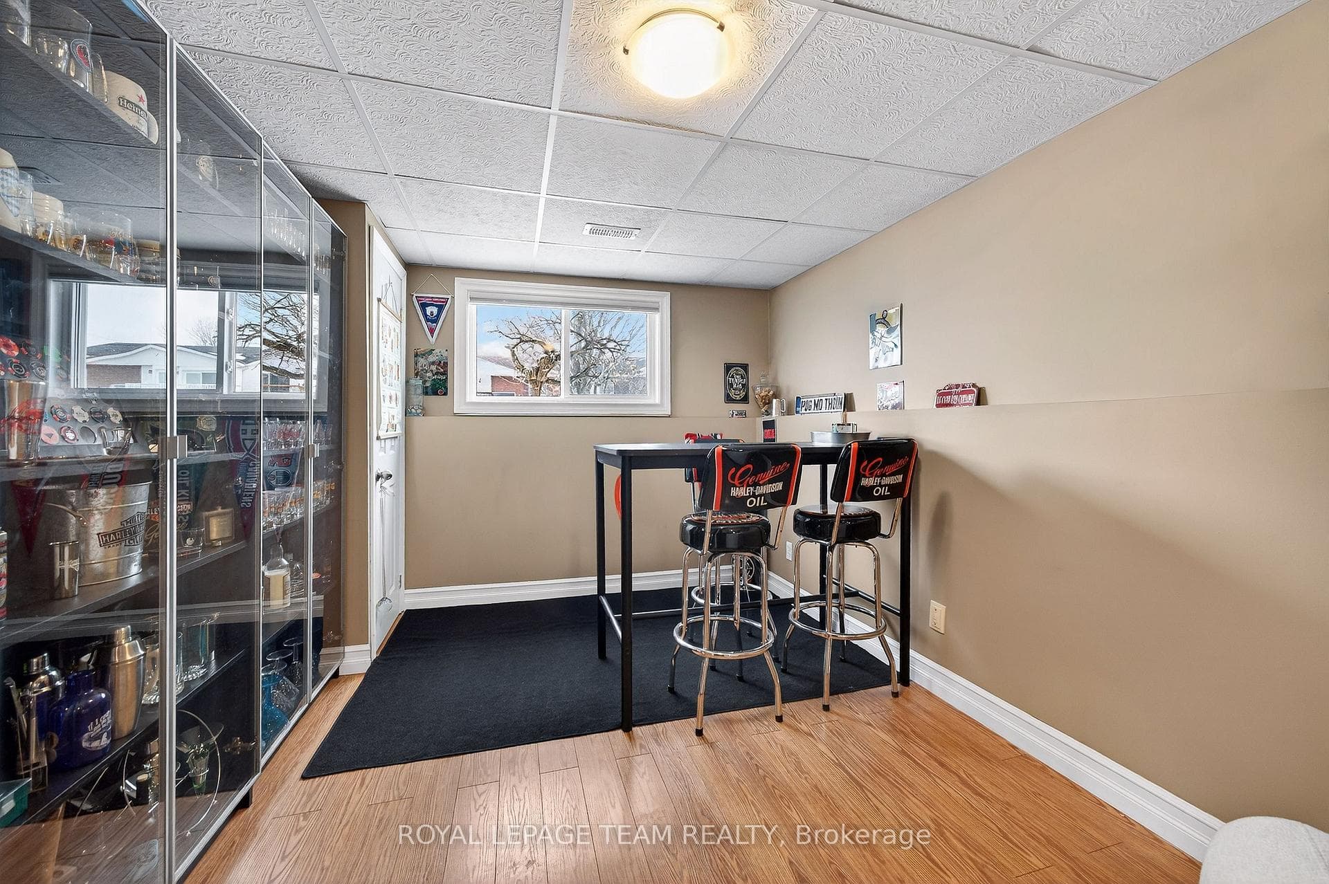 option games/bar area