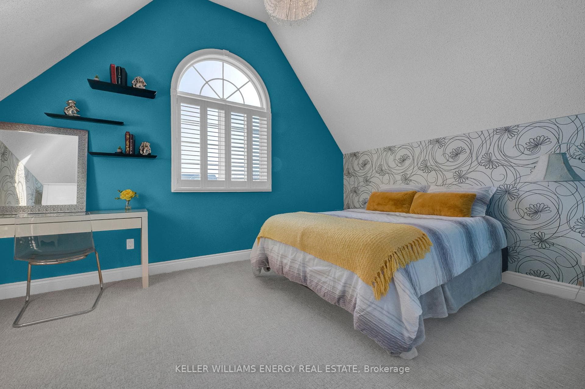 Upper Floor 2nd Bedroom - Cathedral Ceilings